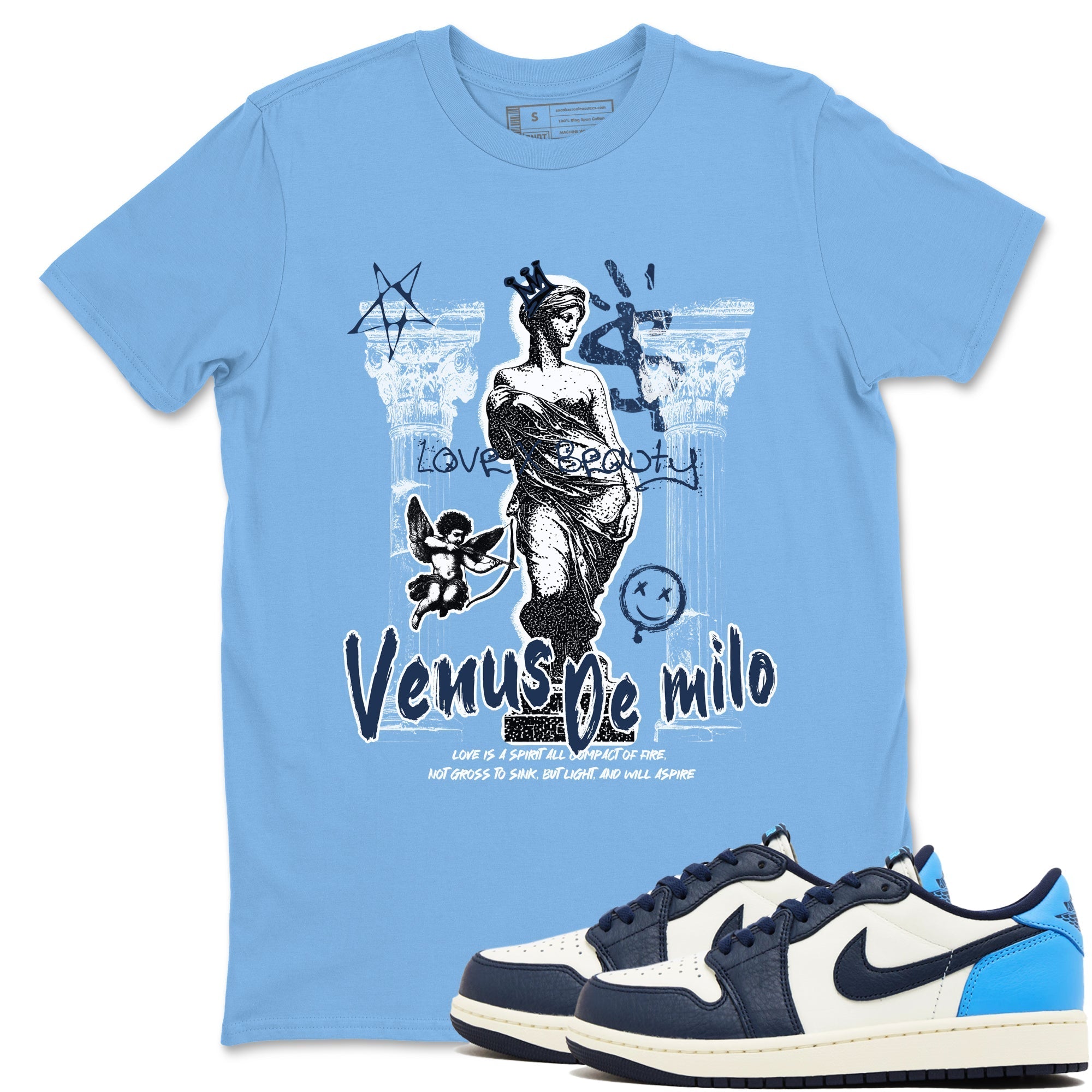 Venus De Milo snkmatch Tees - Air Jordan 1 Obsidian