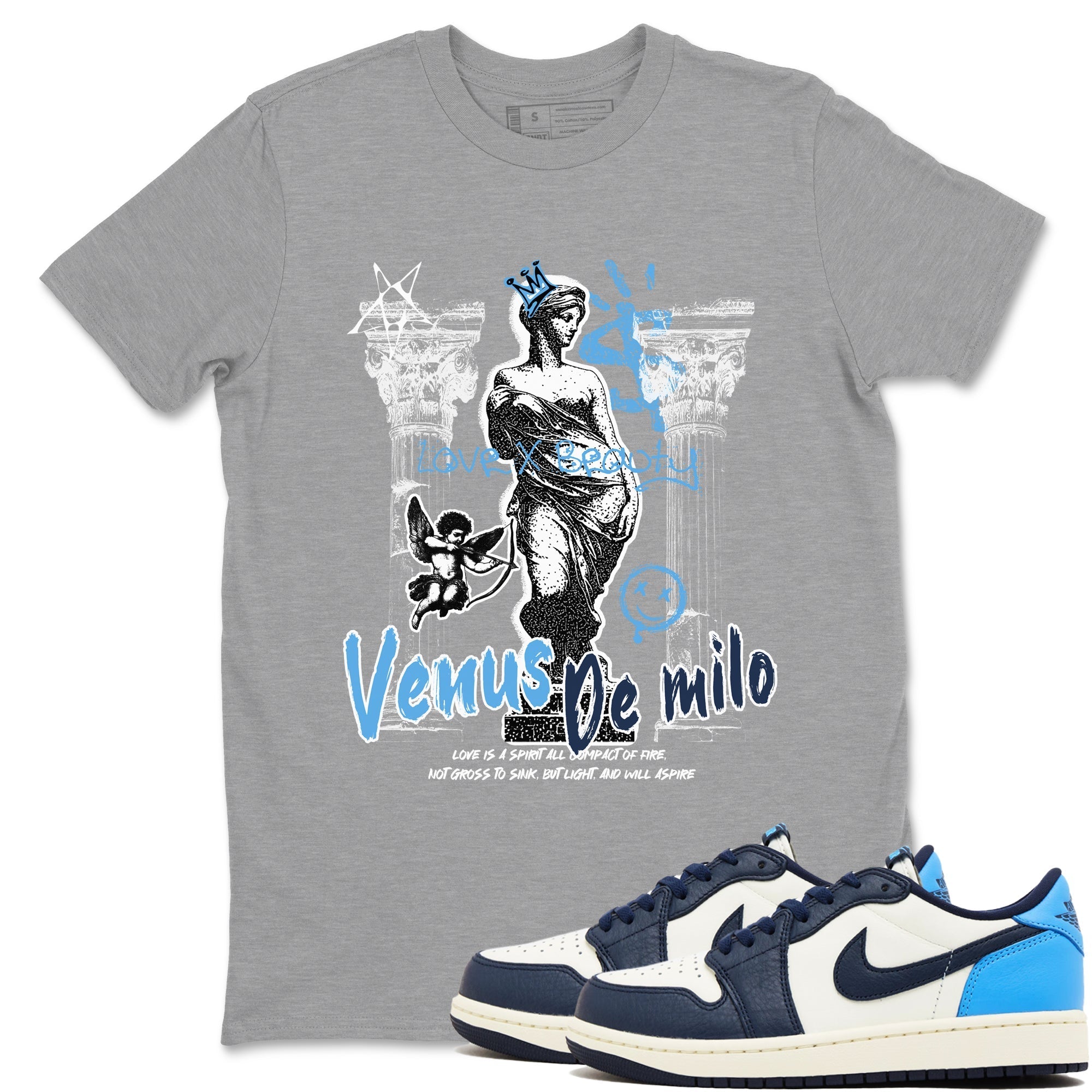 Venus De Milo snkmatch Tees - Air Jordan 1 Obsidian