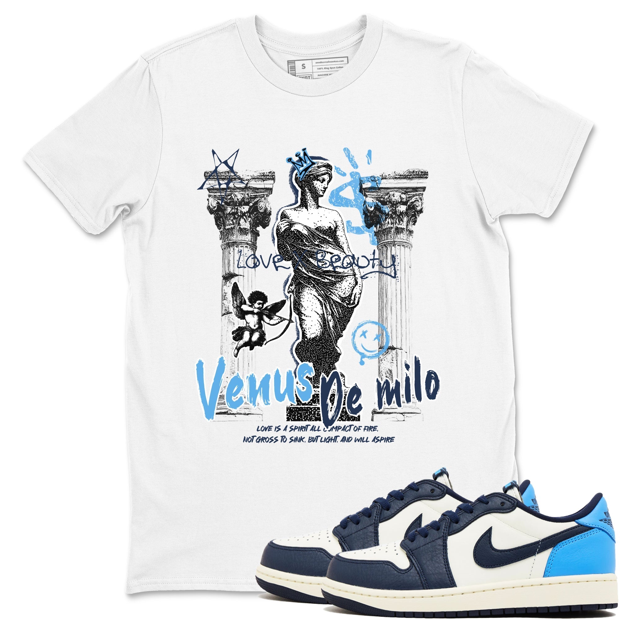 Venus De Milo snkmatch Tees - Air Jordan 1 Obsidian