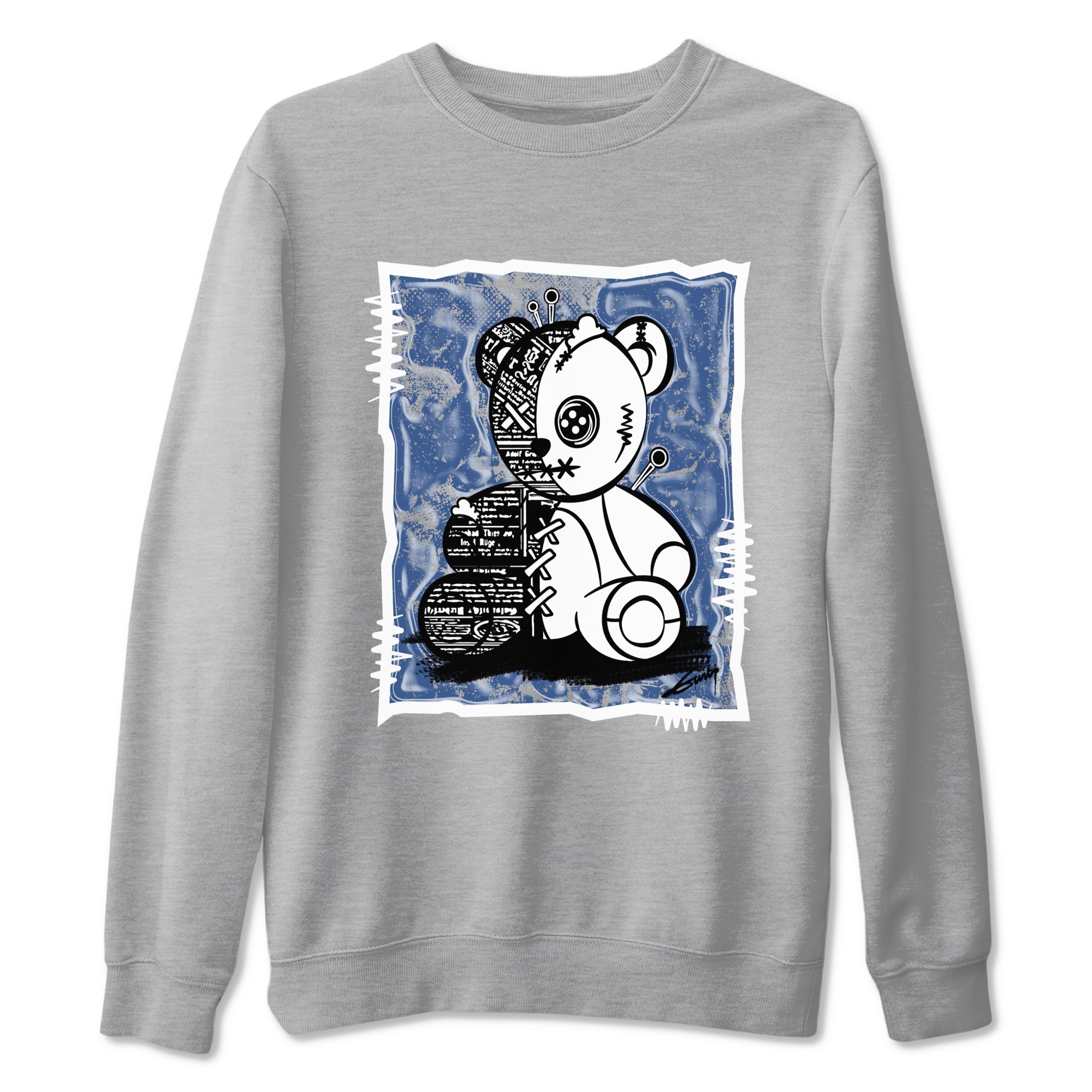 Vintage Bear snkmatch Tees - Air Jordan 11 Diffused Blue