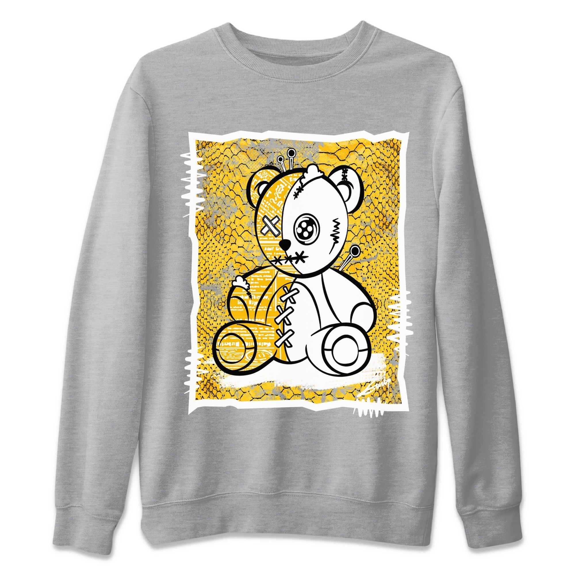 Vintage Bear Unisex Tops - Air Jordan 11 Yellow Python
