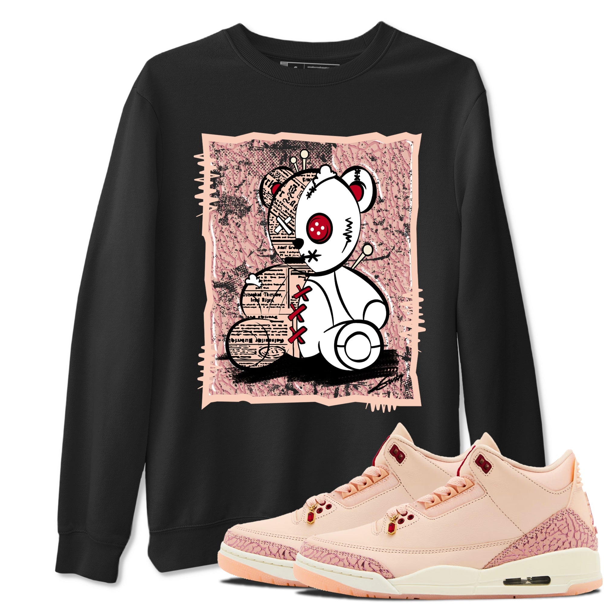 Vintage Bear snkmatch Tees - Air Jordan 3 Valentines Day