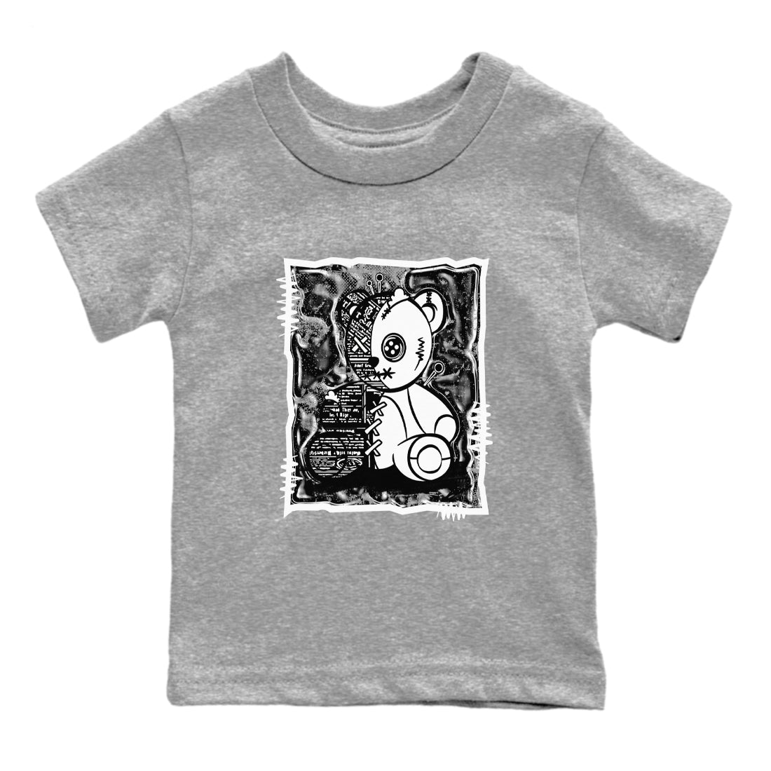 Vintage Bear snkmatch Tees Kids - Air Jordan 4 White Thunder