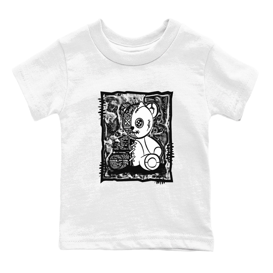 Vintage Bear snkmatch Tees Kids - Air Jordan 4 White Thunder