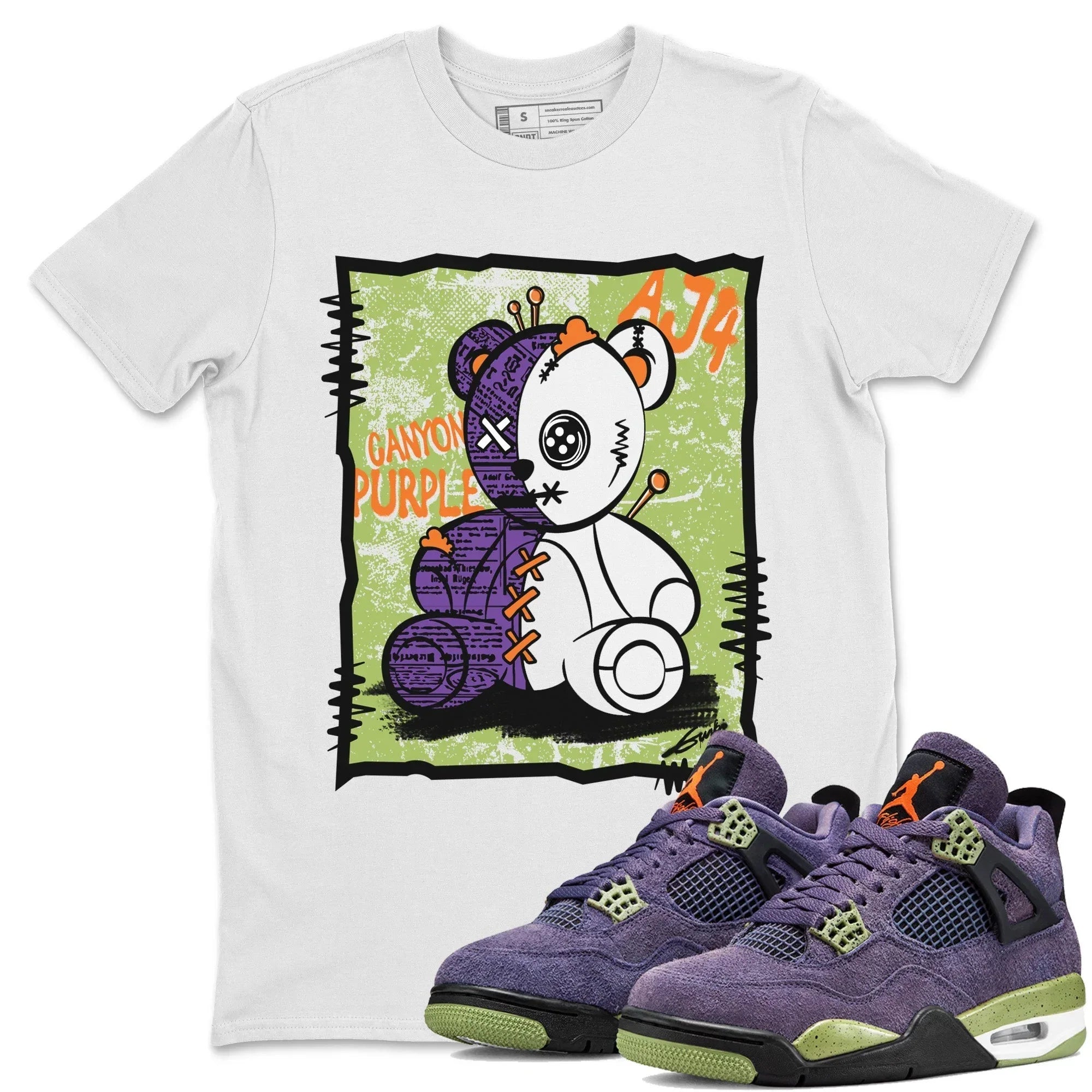 Vintage Bear Unisex Tops - Air Jordan 4 Canyon Purple