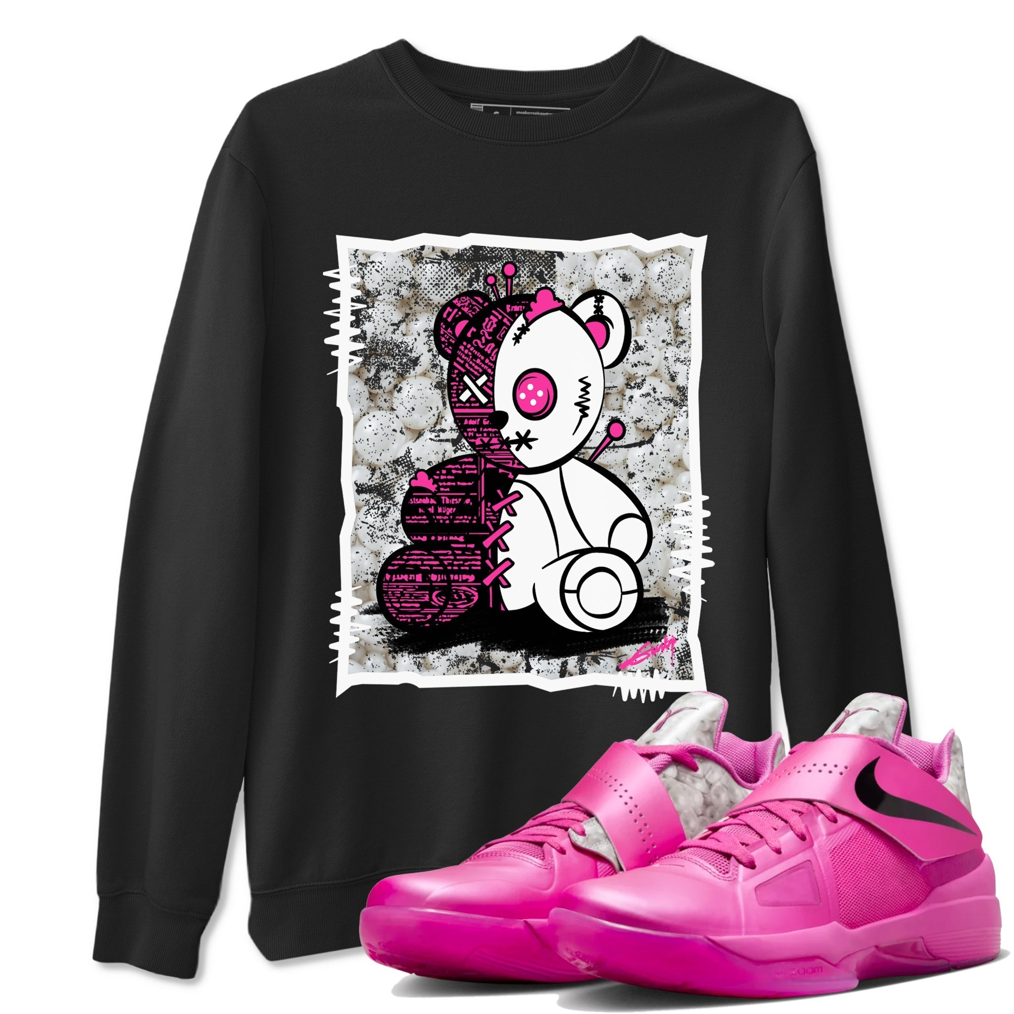 Vintage Bear snkmatch Tees - Nike KD 4 Aunt Pearl