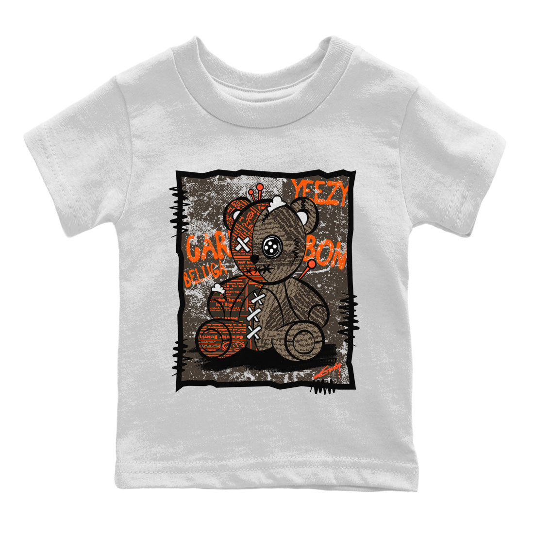 Vintage Bear Kids Tops - Yeezy 350 Carbon Beluga