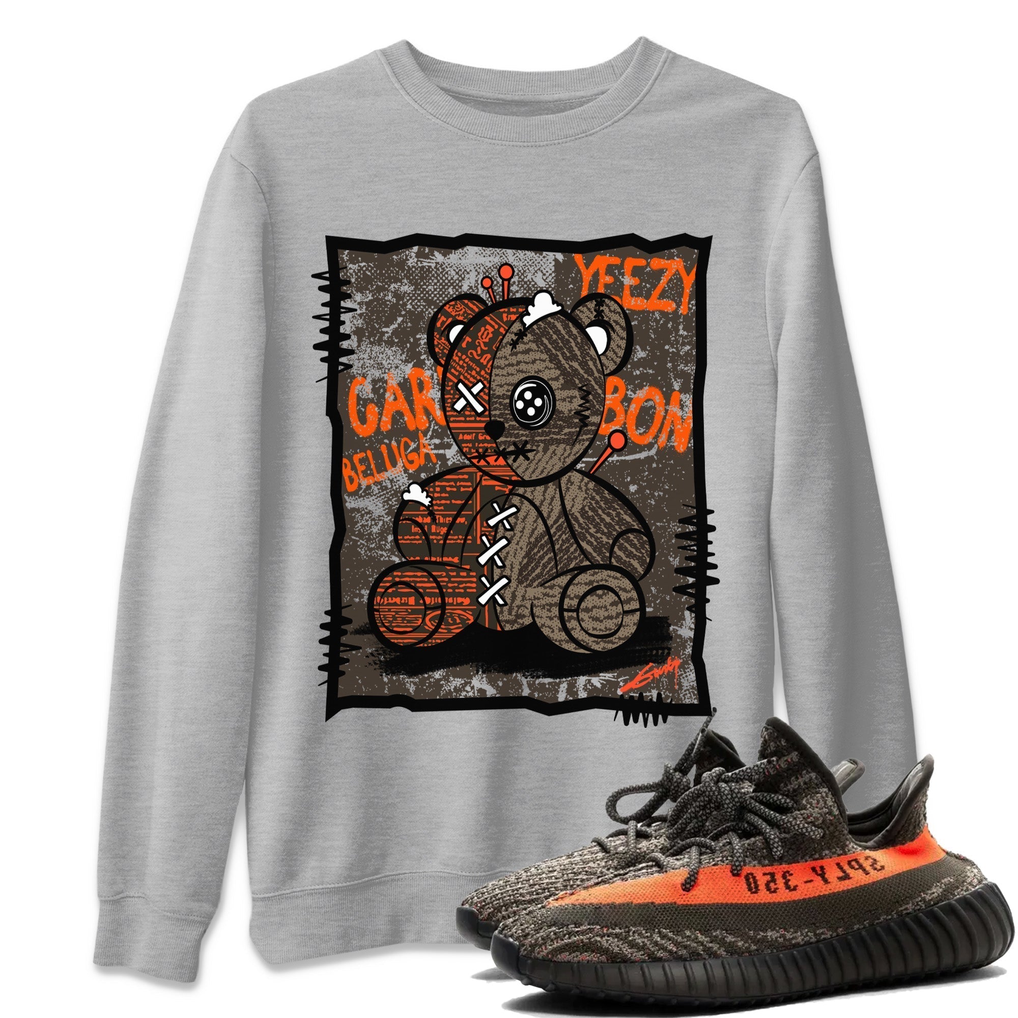 Vintage Bear Unisex Tops - Yeezy 350 Carbon Beluga