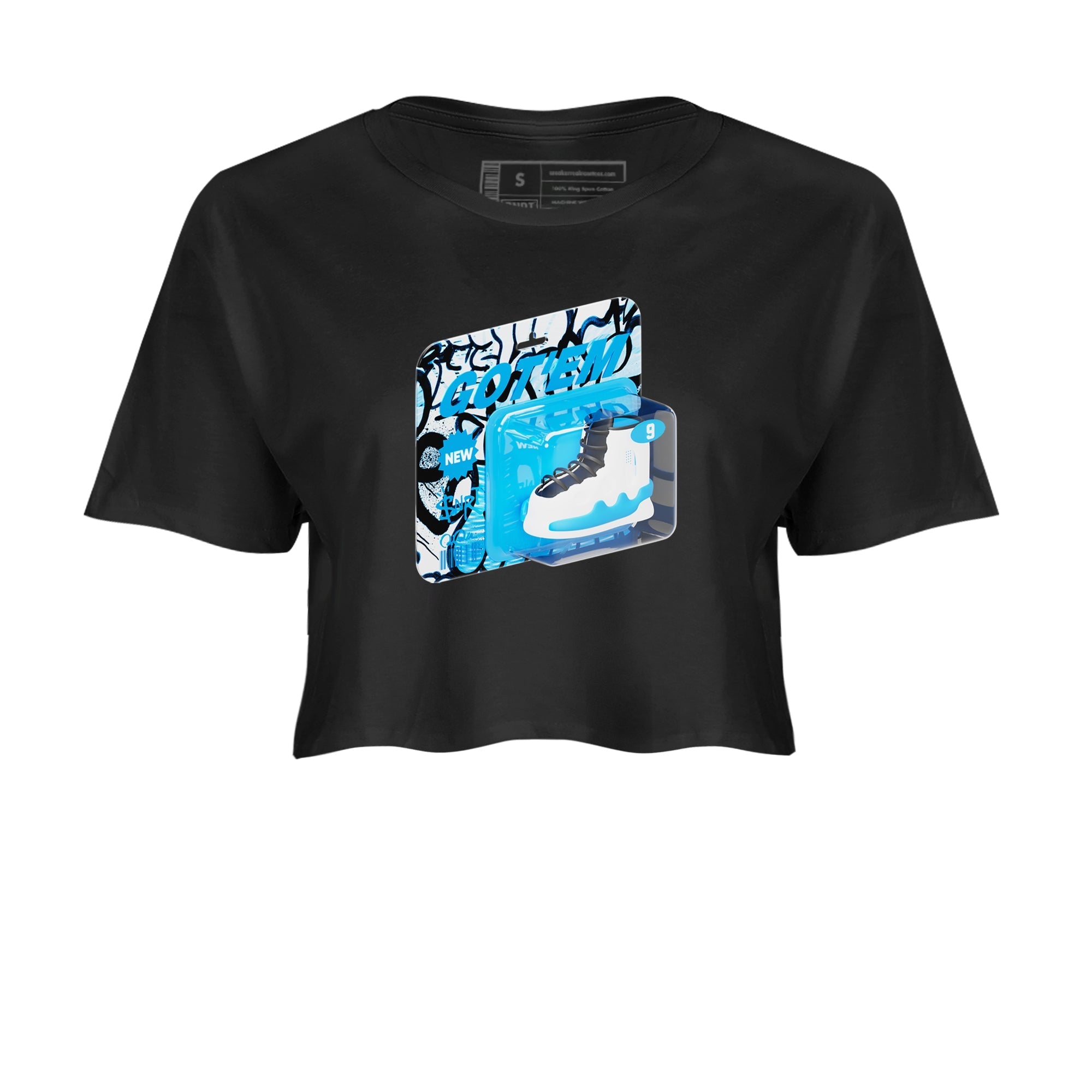 Vintage Toy Packaging snkmatch Women's Top - Air Jordan 9 Powder Blue