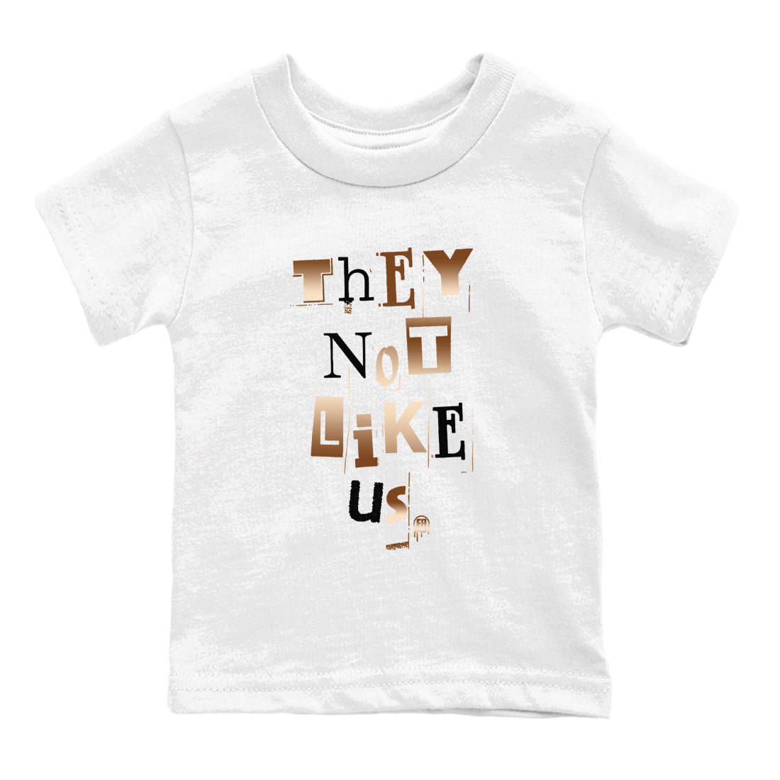 Vintage They Not Like Us snkmatch Tees Kids - Air Foamposite One Metallic Copper