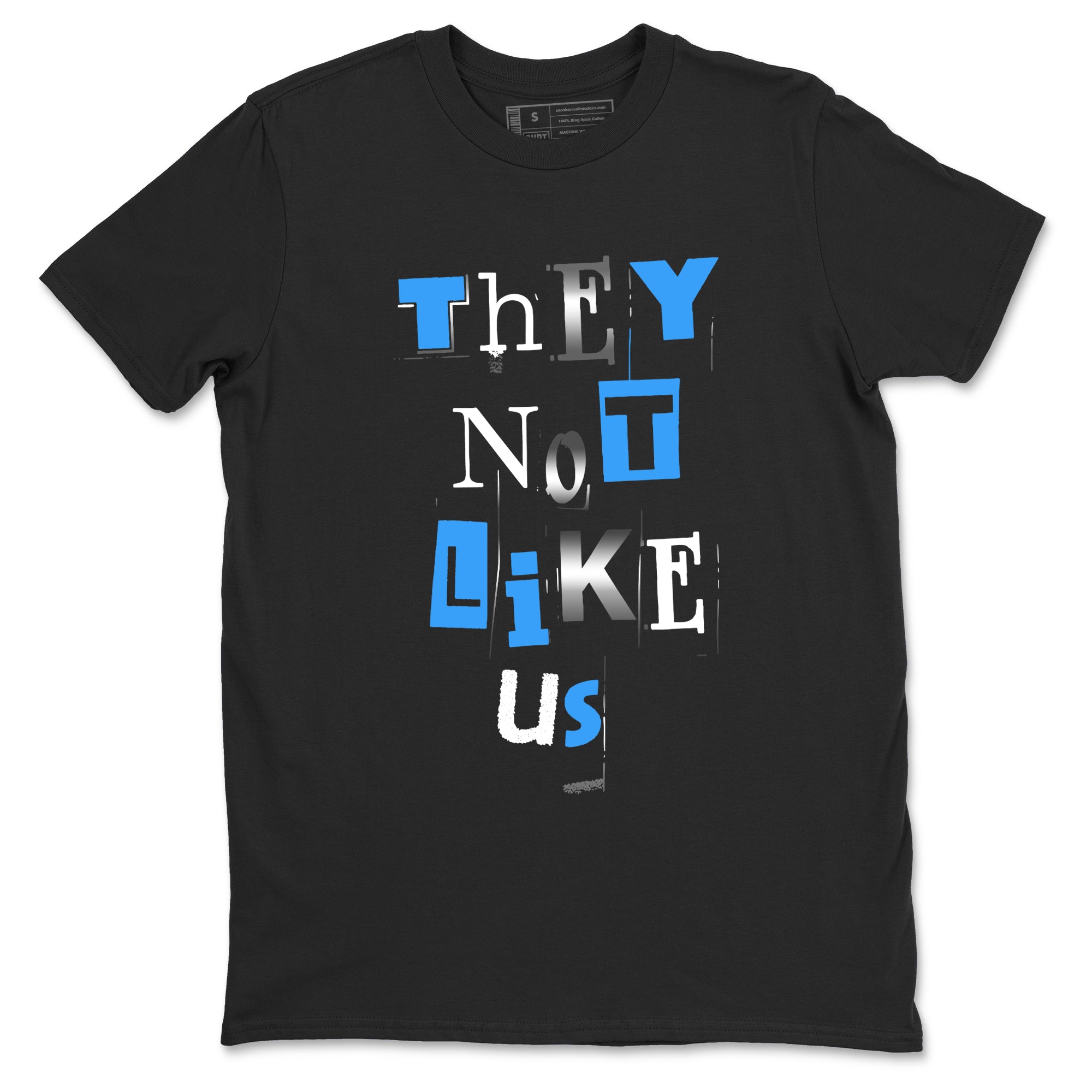 Vintage They Not Like Us snkmatch Tees - Air Jordan 12 White and University Blue