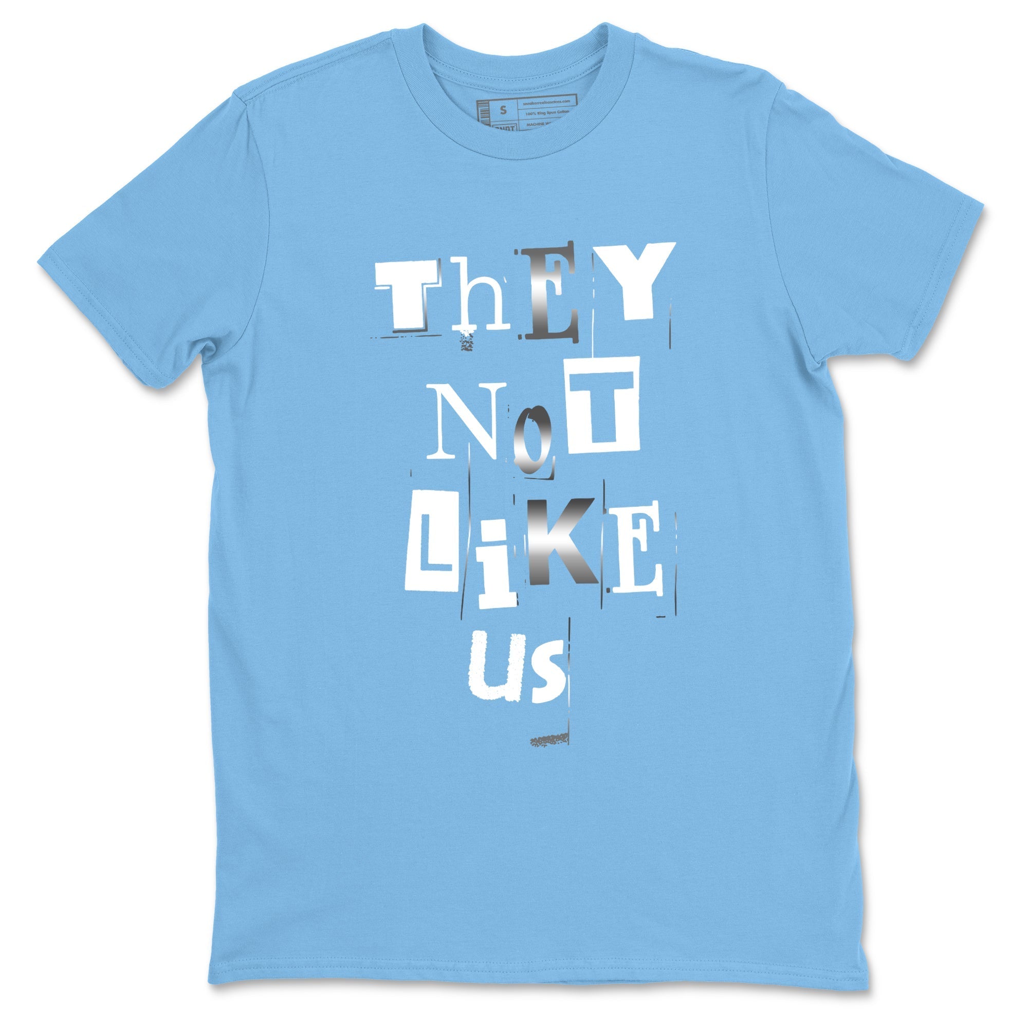 Vintage They Not Like Us snkmatch Tees - Air Jordan 12 White and University Blue