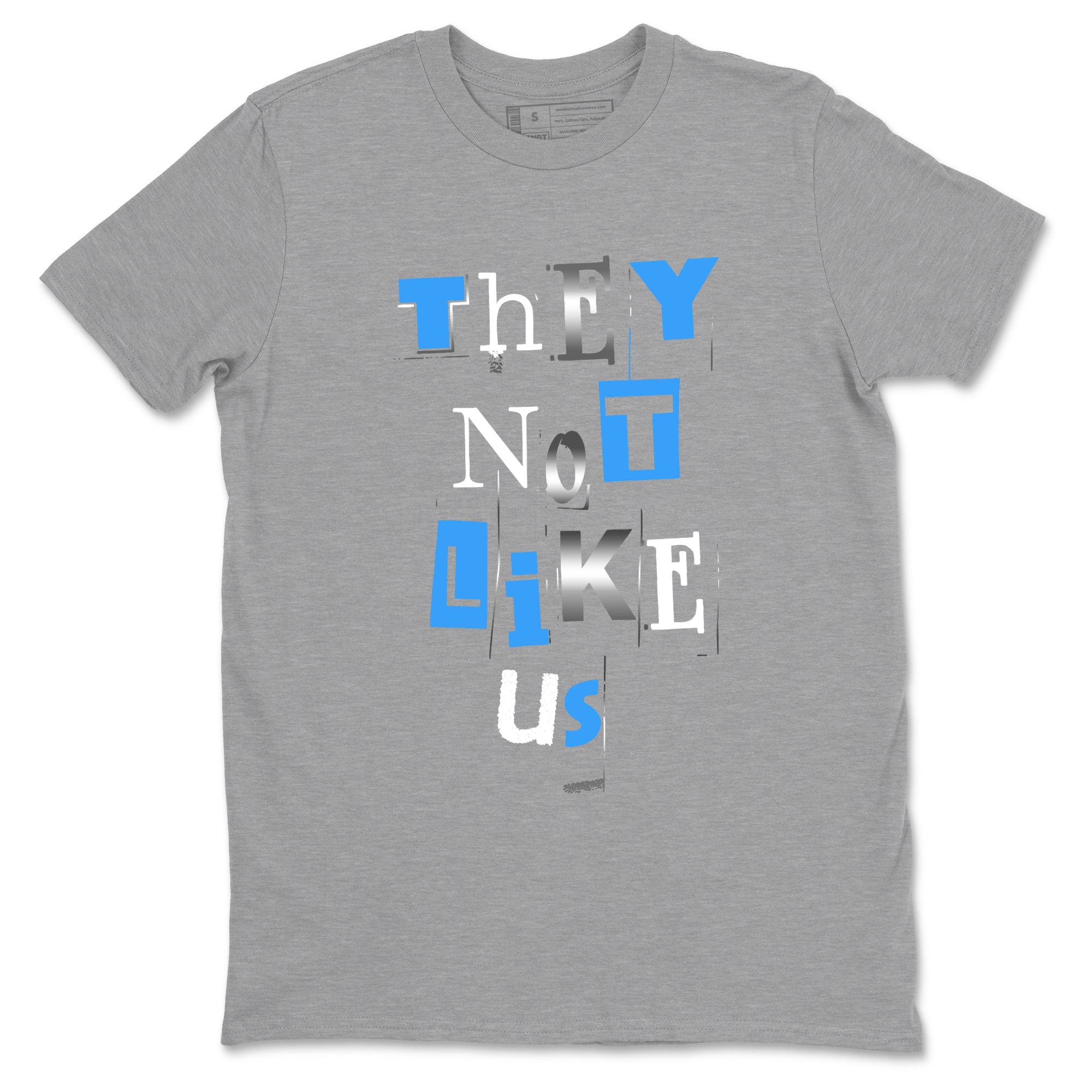 Vintage They Not Like Us snkmatch Tees - Air Jordan 12 White and University Blue