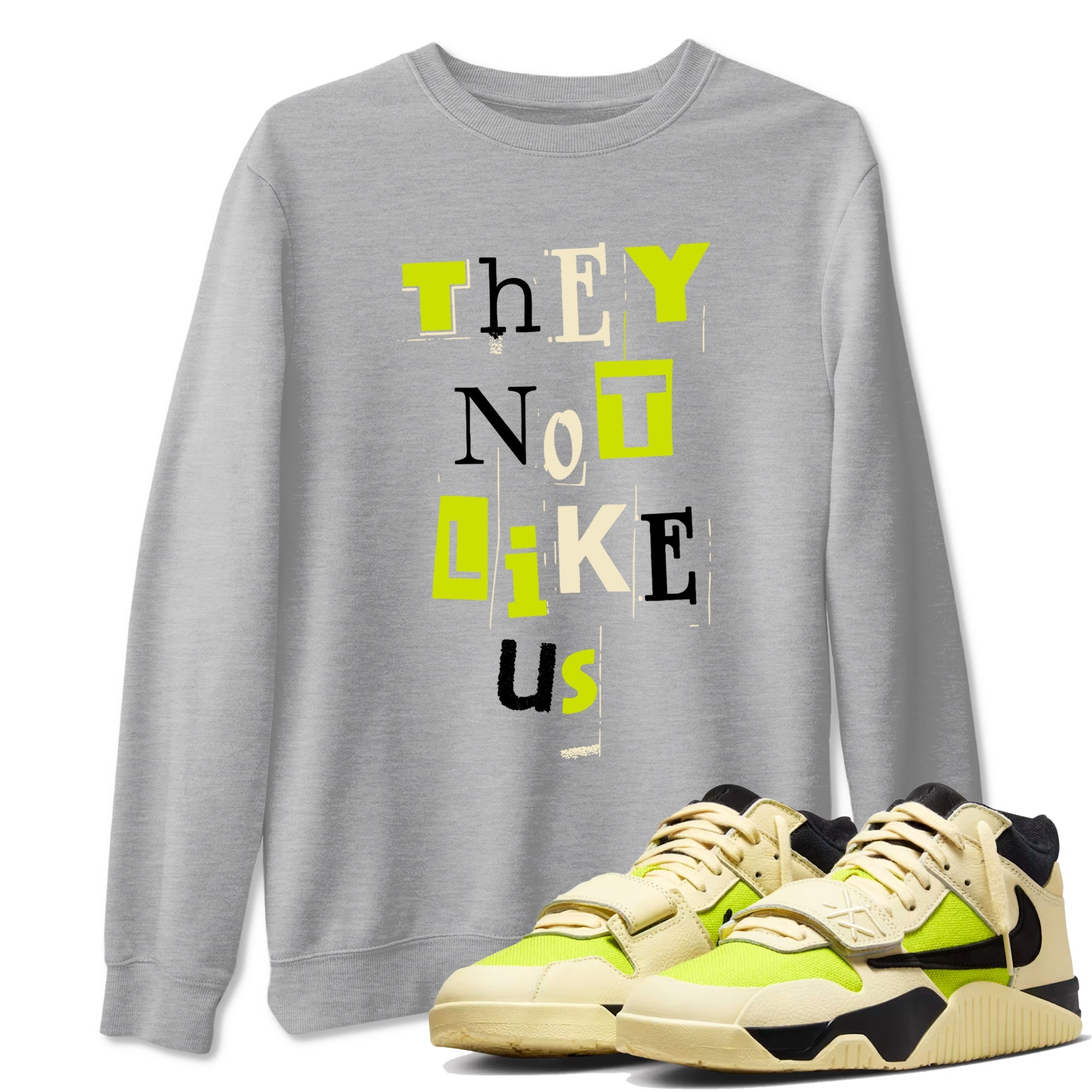 Vintage They Not Like Us snkmatch Tees - Jordan Jumpman Jack Travis Scott Bright Cactus