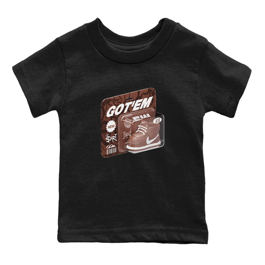 Vintage Toy Packaging snkmatch Tee Kids - Air Force 1 Chocolate