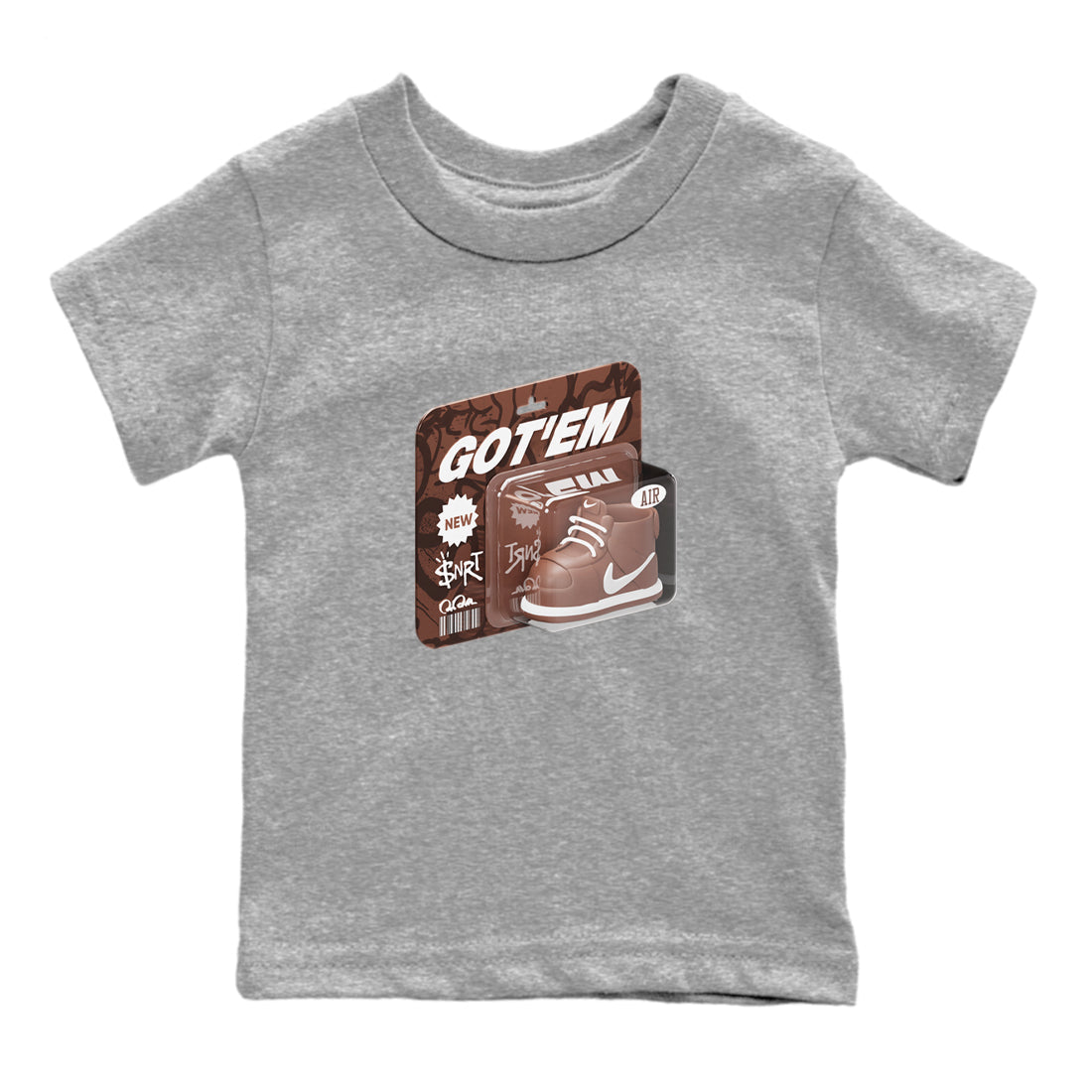 Vintage Toy Packaging snkmatch Tee Kids - Air Force 1 Chocolate