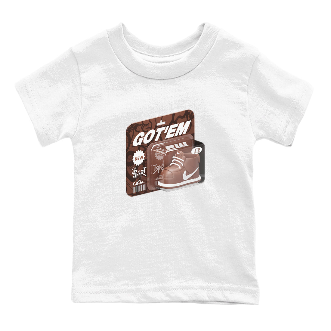 Vintage Toy Packaging snkmatch Tee Kids - Air Force 1 Chocolate