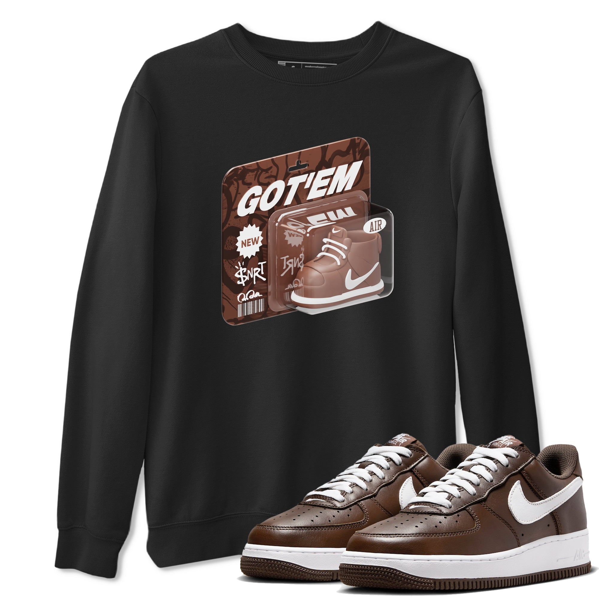 Vintage Toy Packaging snkmatch Tee - Air Force 1 Chocolate