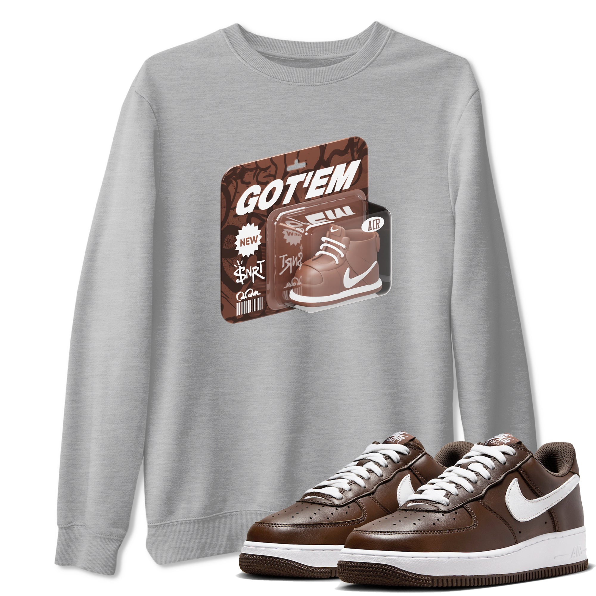 Vintage Toy Packaging snkmatch Tee - Air Force 1 Chocolate