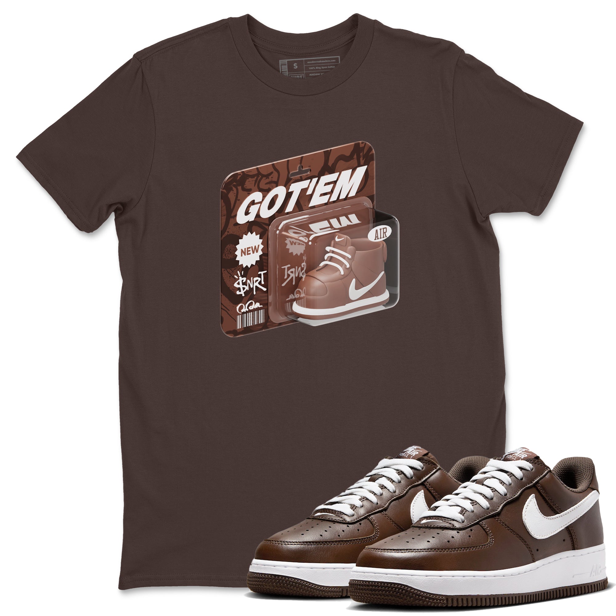 Vintage Toy Packaging snkmatch Tee - Air Force 1 Chocolate
