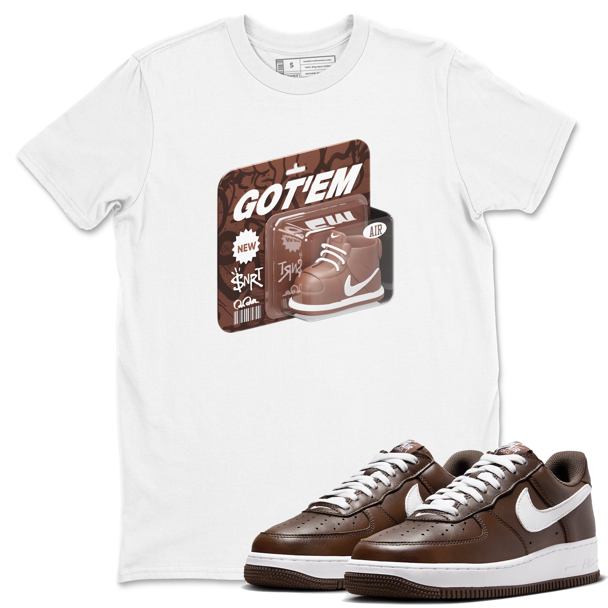 Vintage Toy Packaging snkmatch Tee - Air Force 1 Chocolate