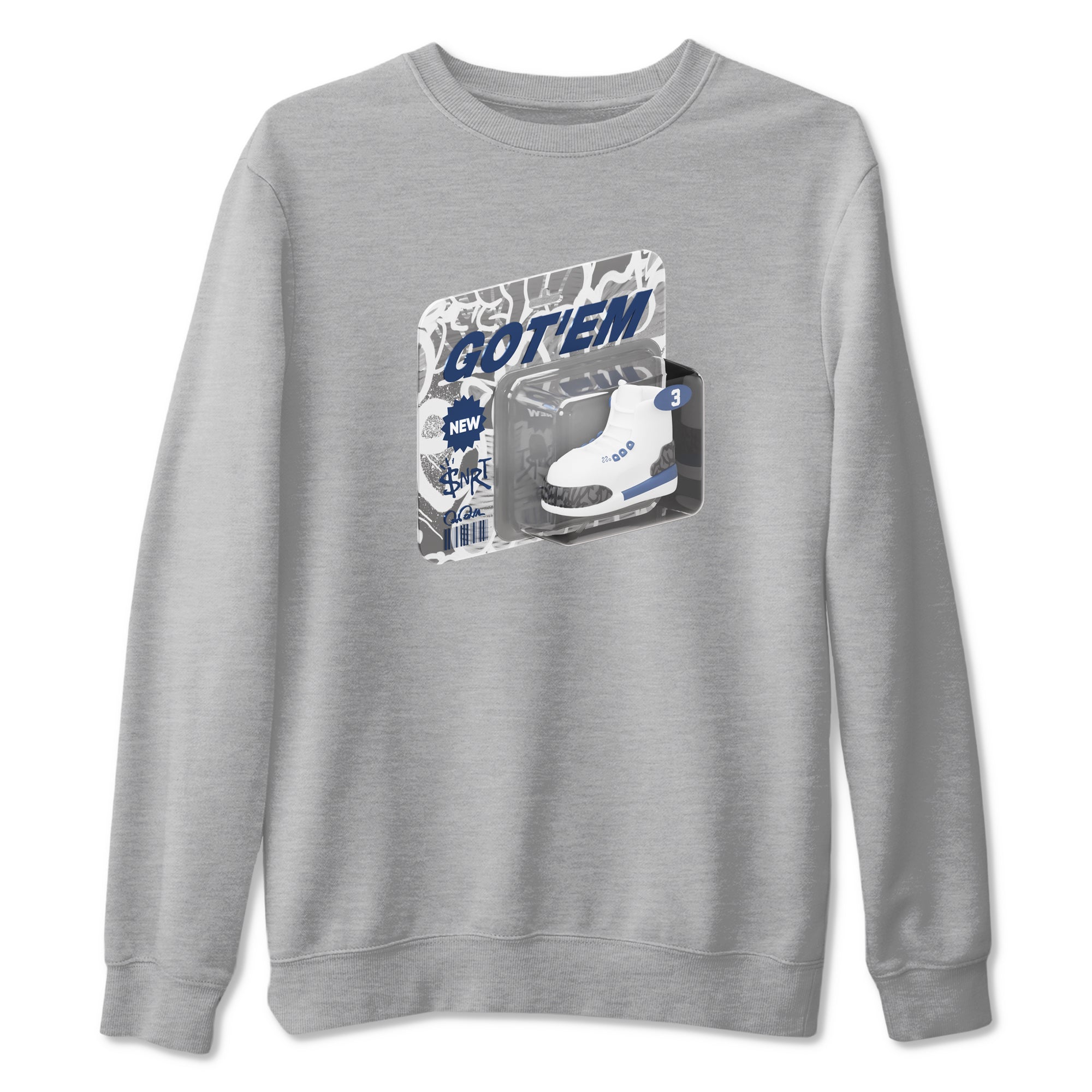 Vintage Toy Packaging snkmatch Tees - Air Jordan 3 Midnight Navy 2023