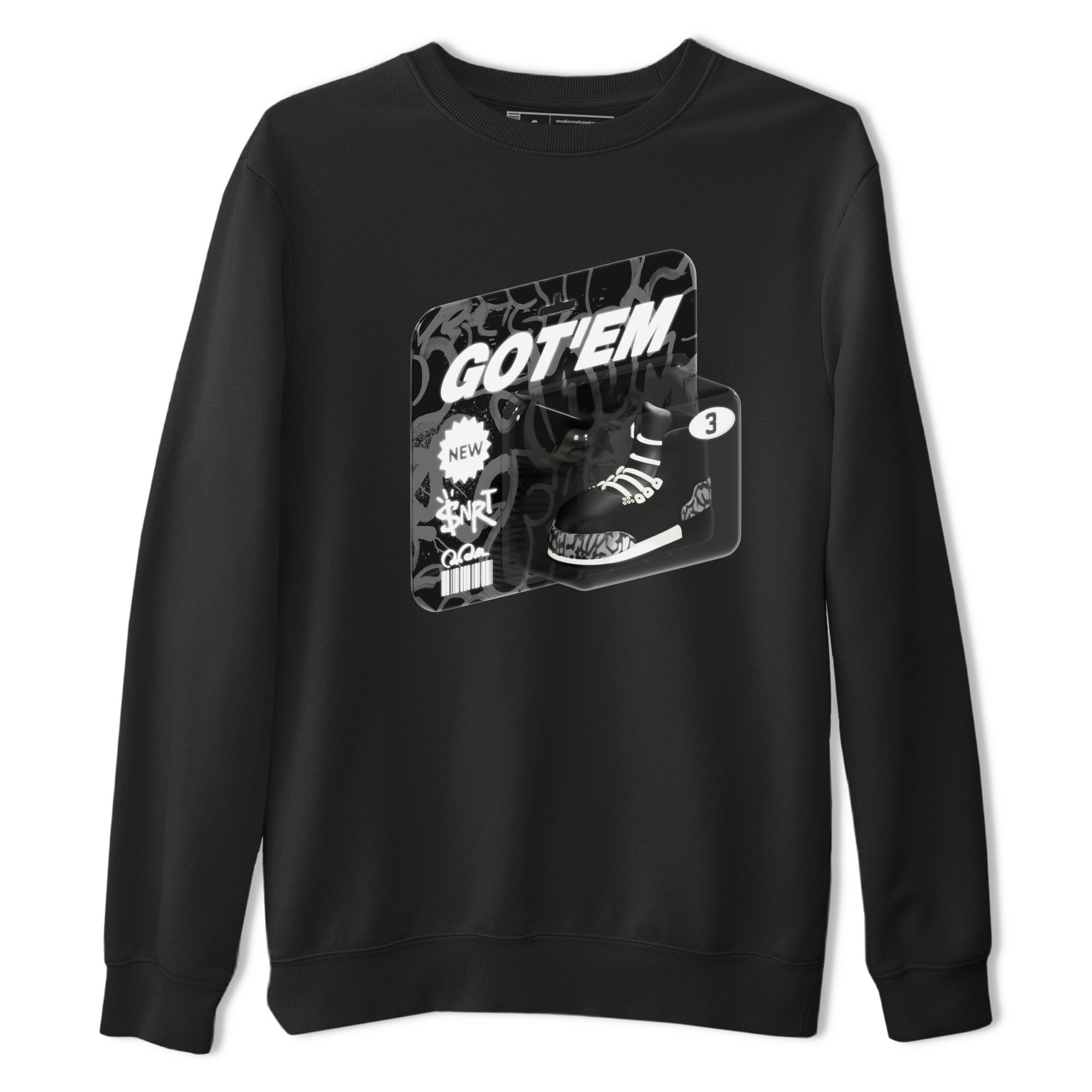 Vintage Toy Packaging snkmatch Tee - Air Jordan 3 Off Noir
