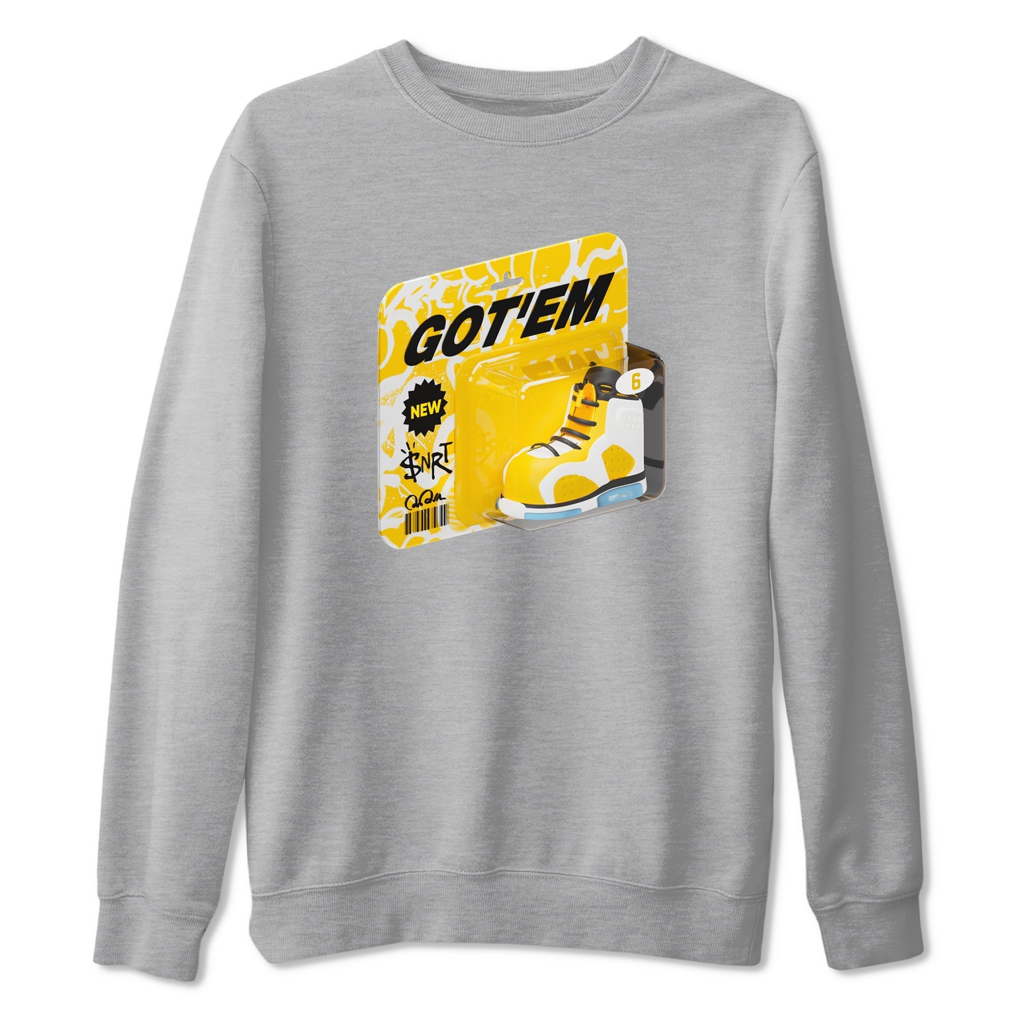 Vintage Toy Packaging snkmatch Tee - Air Jordan 6 Yellow Ochre