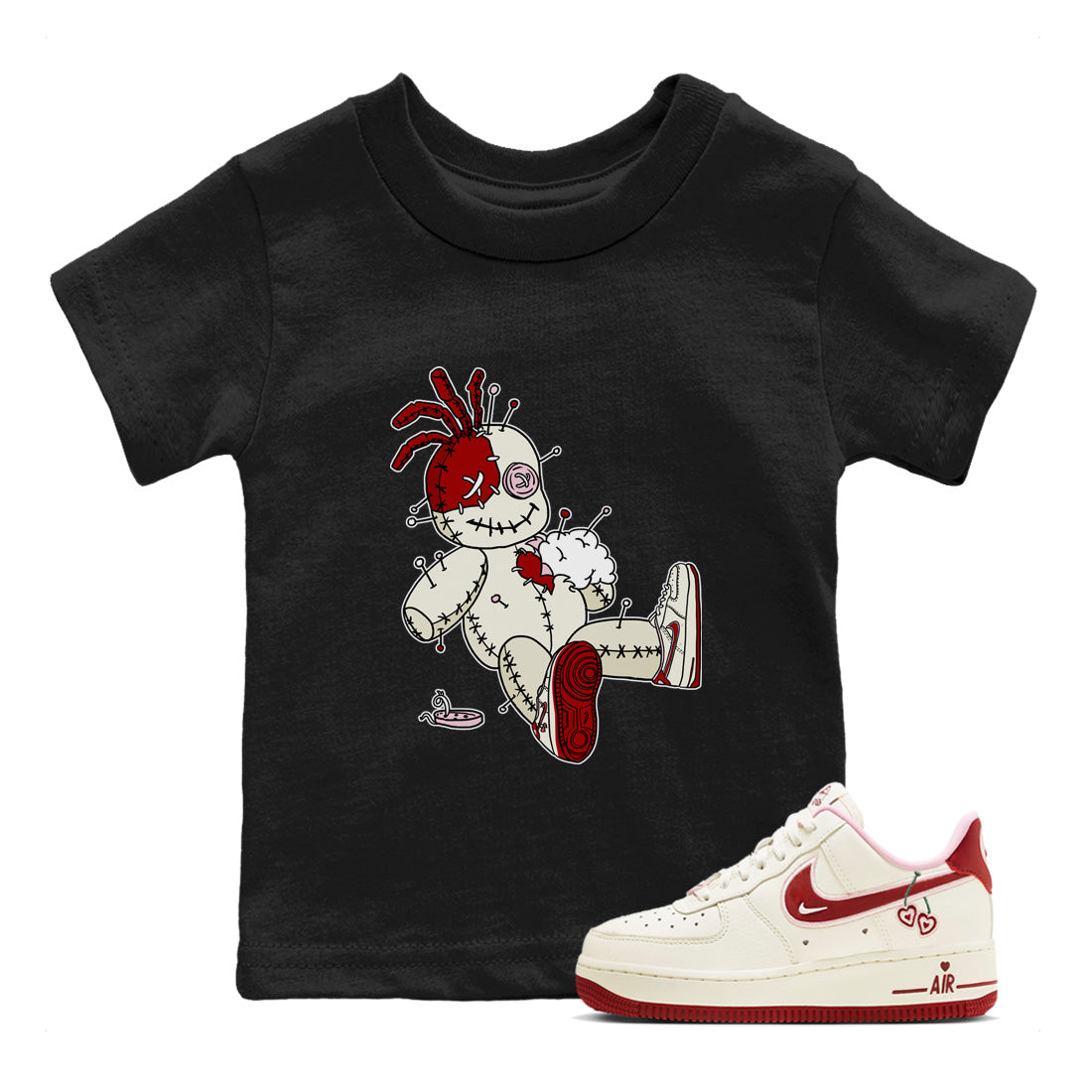 Voodoo Doll Kids Tops - Air Force 1 Valentines Day