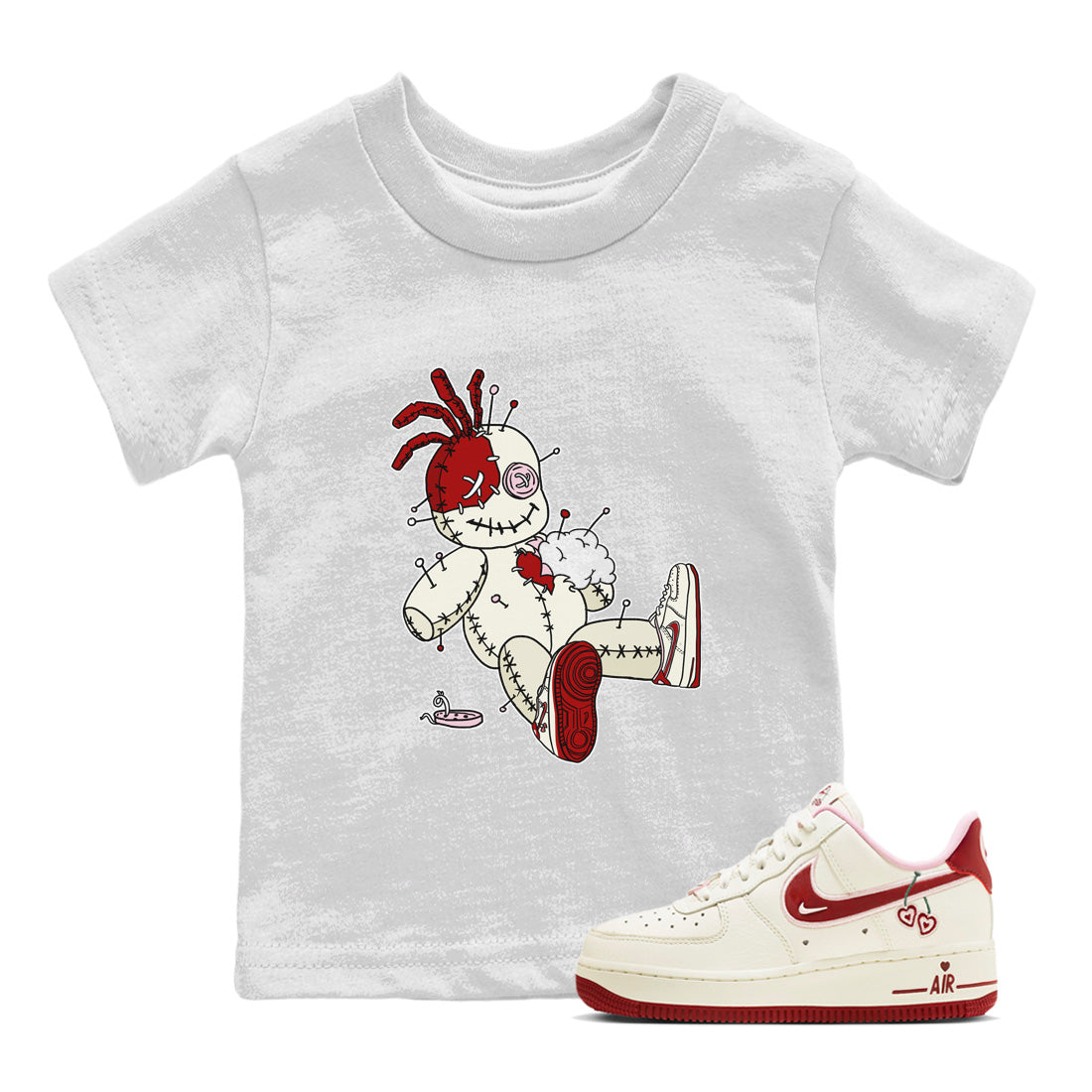 Voodoo Doll Kids Tops - Air Force 1 Valentines Day
