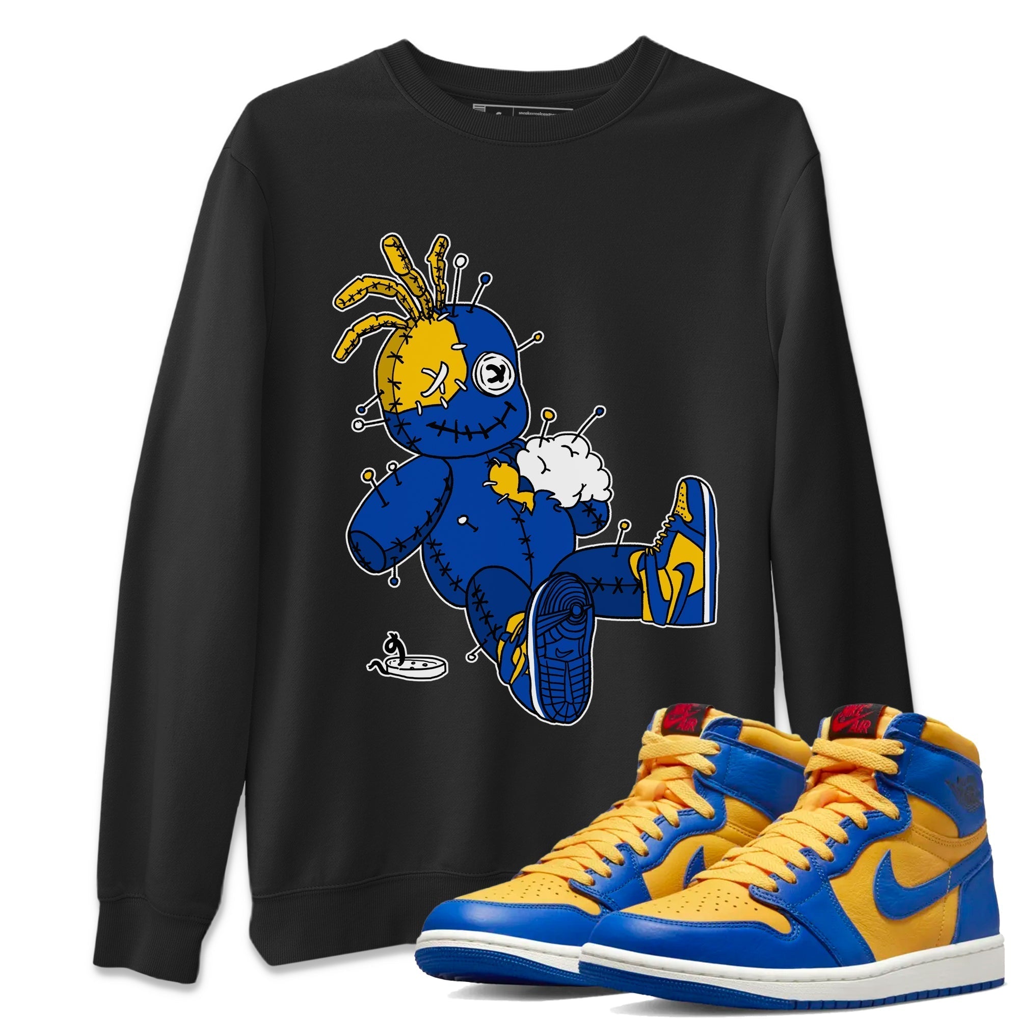 Voodoo Doll Unisex Tops - Air Jordan 1 Game Royal Varsity Maize