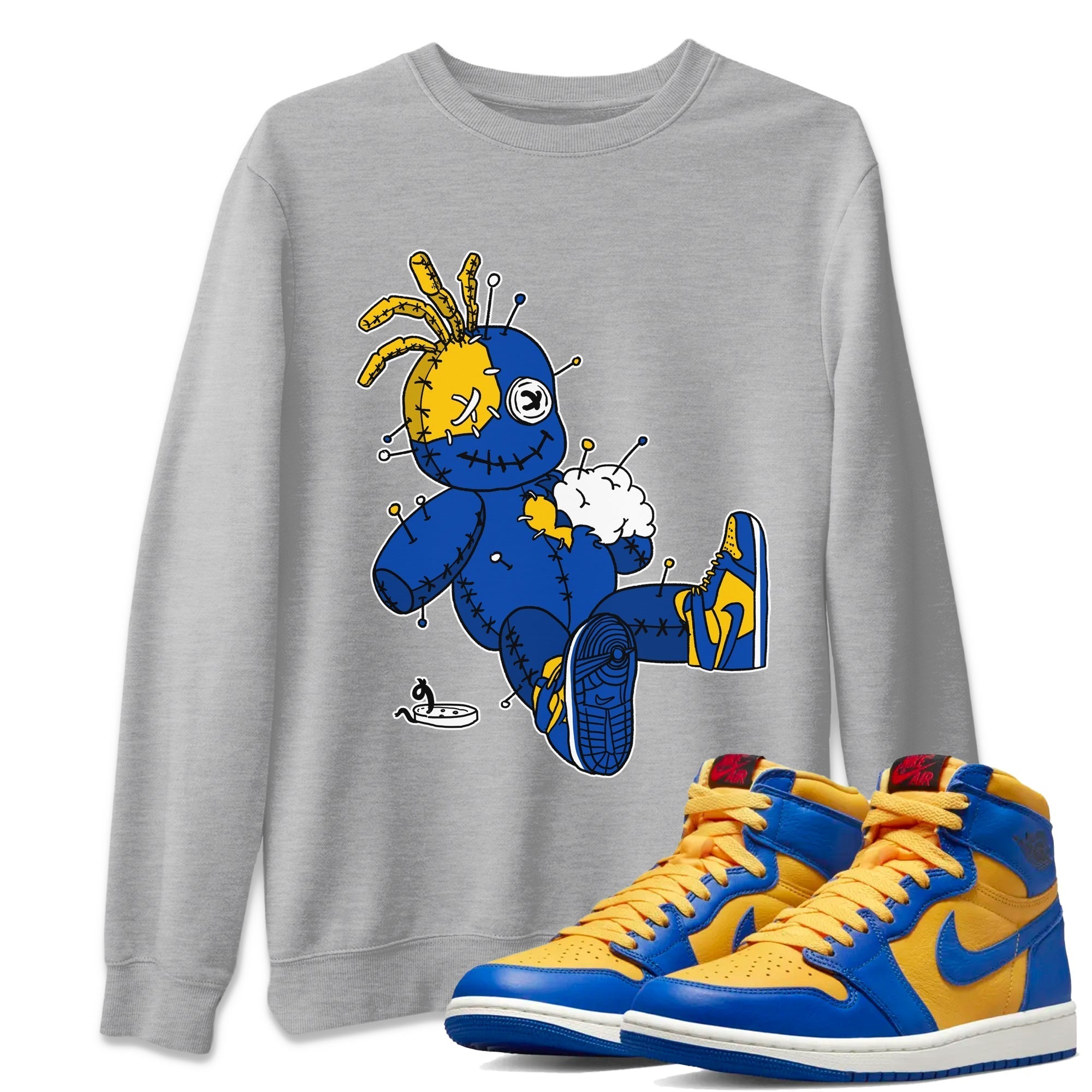 Voodoo Doll Unisex Tops - Air Jordan 1 Game Royal Varsity Maize