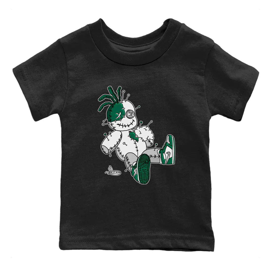 Voodoo Doll Kids Tops - Air Jordan 1 Gorge Green