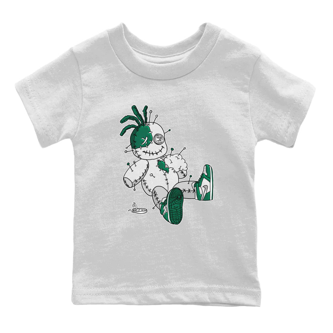Voodoo Doll Kids Tops - Air Jordan 1 Gorge Green