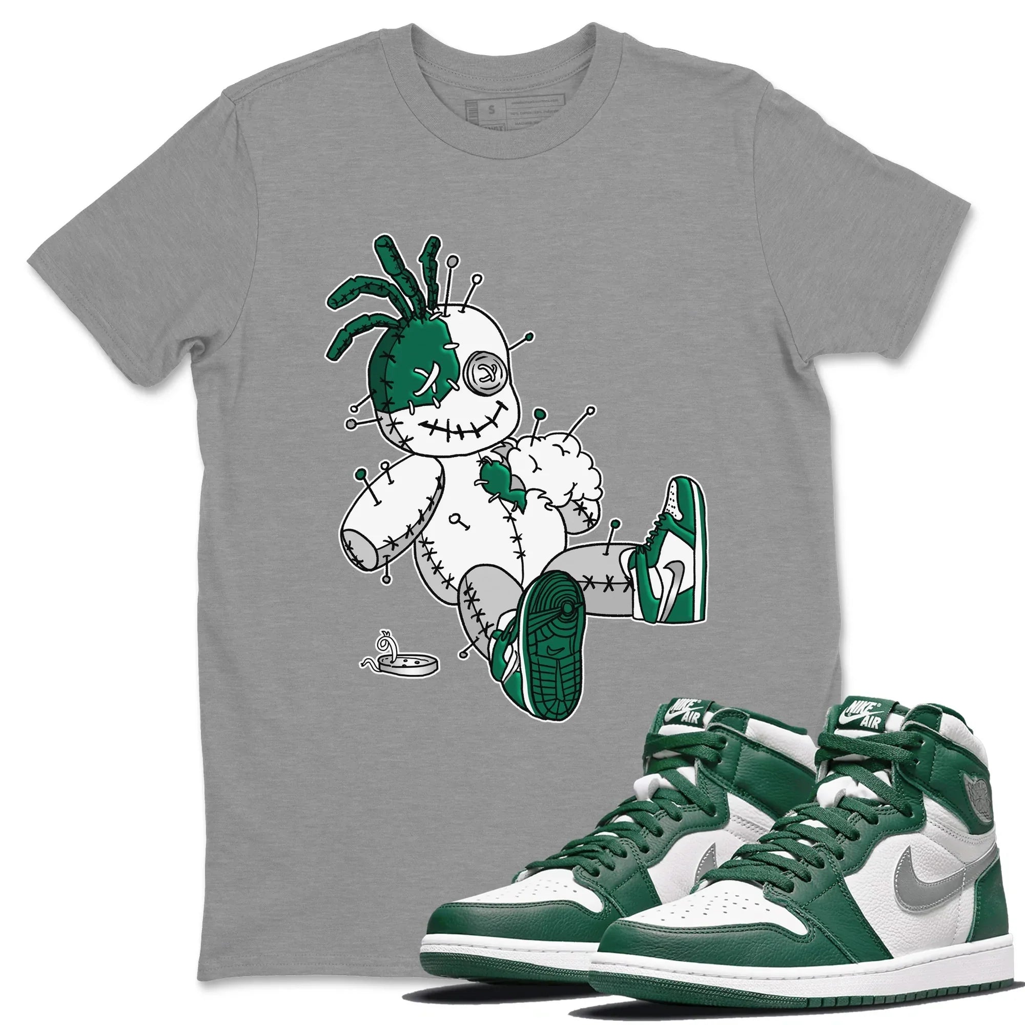 Voodoo Doll Unisex Tops - Air Jordan 1 Gorge Green