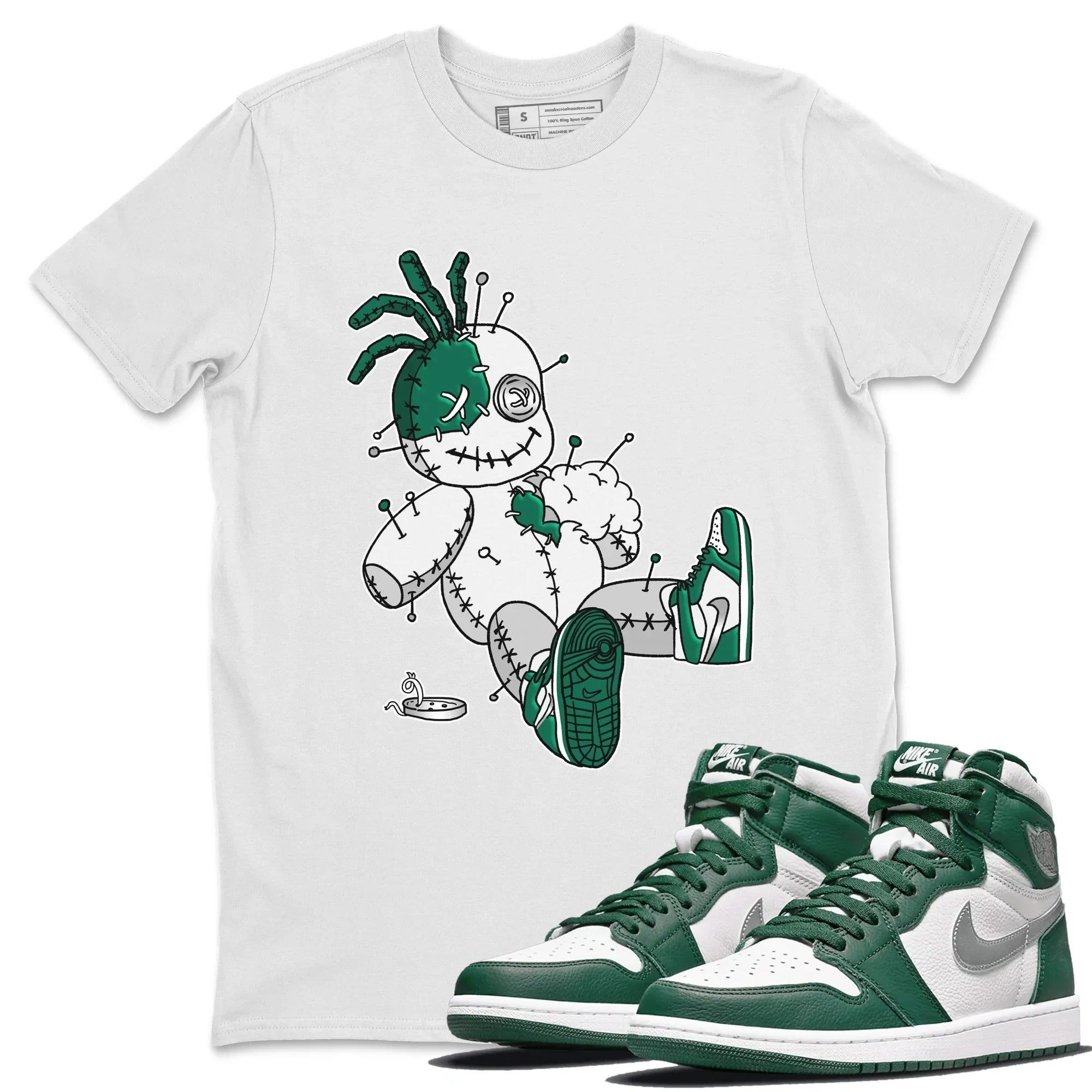 Voodoo Doll Unisex Tops - Air Jordan 1 Gorge Green