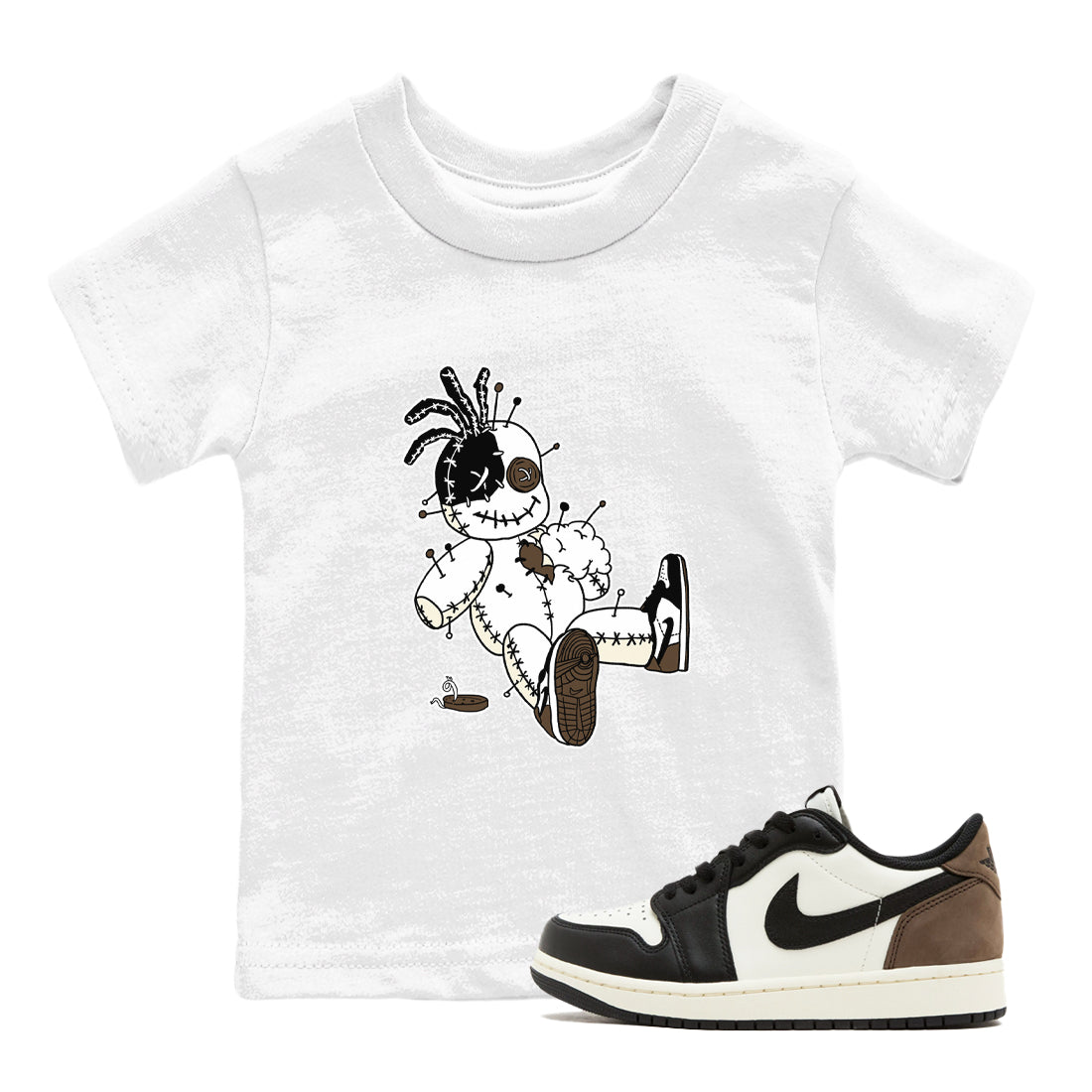 Voodoo Doll snkmatch Tees Kids - Air Jordan 1 Mocha