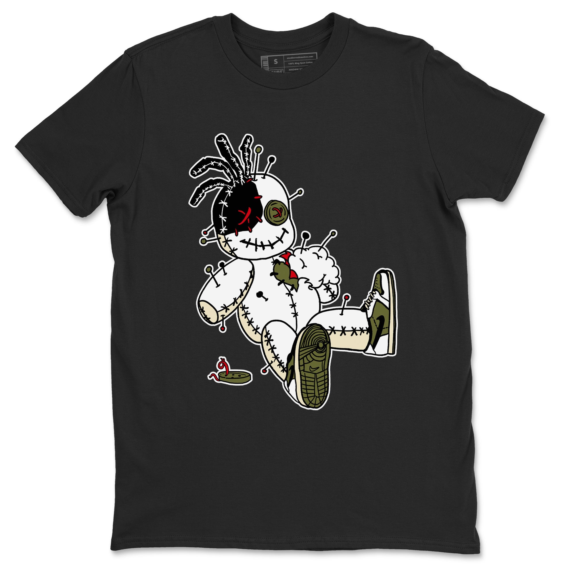Voodoo Doll snkmatch Tees - Air Jordan 1 Travis Scott Medium Olive