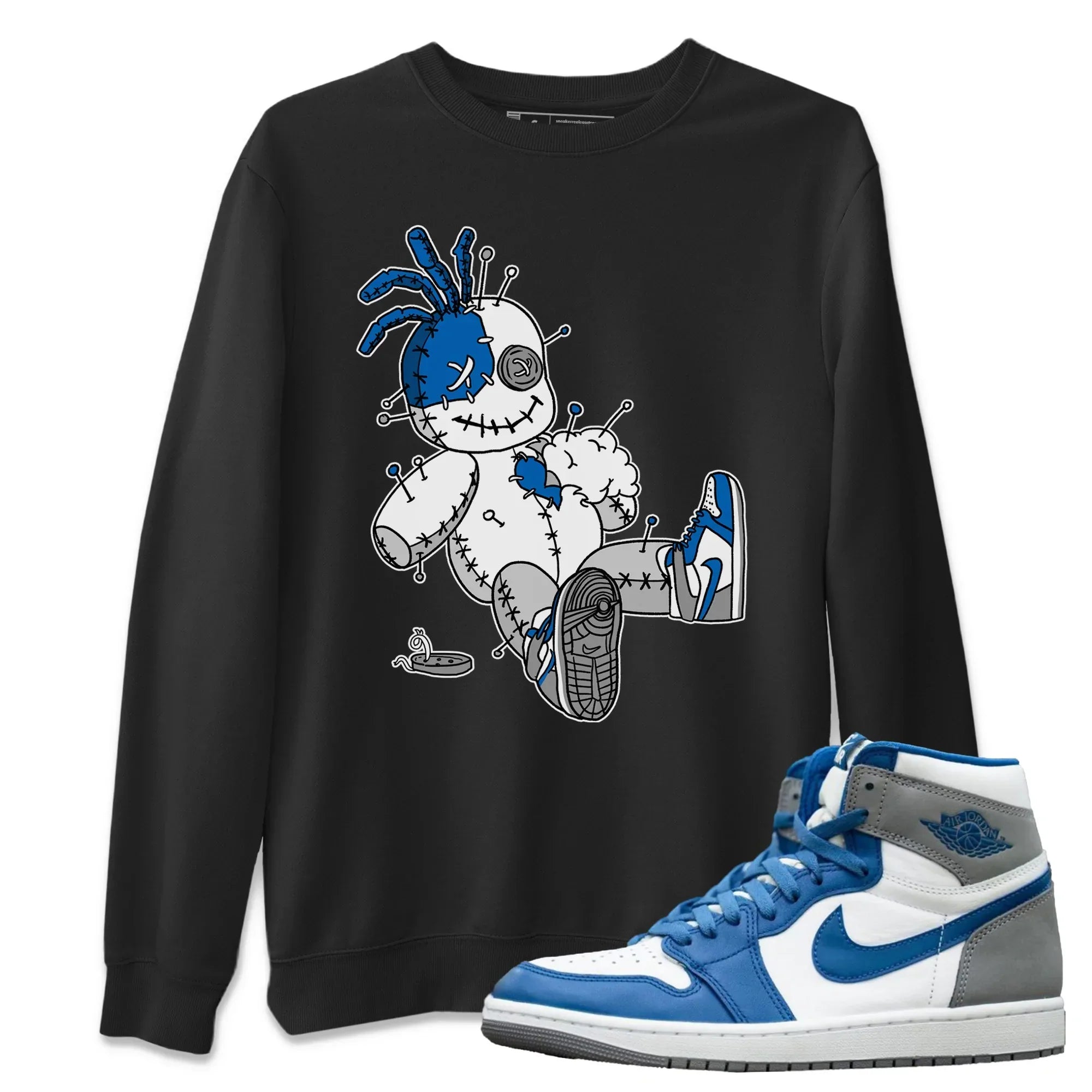 Voodoo Doll Unisex Tops - Air Jordan 1 True Blue