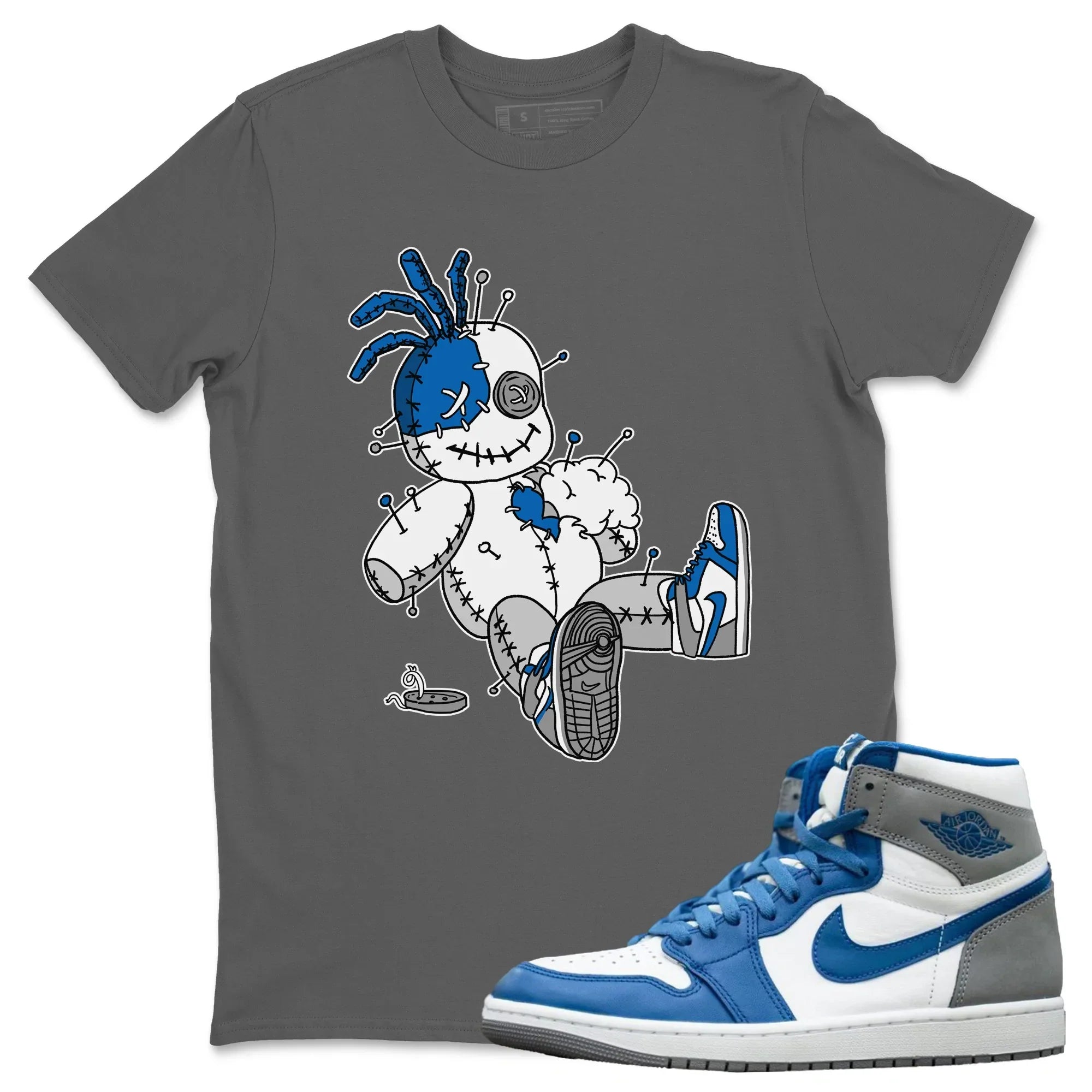 Voodoo Doll Unisex Tops - Air Jordan 1 True Blue