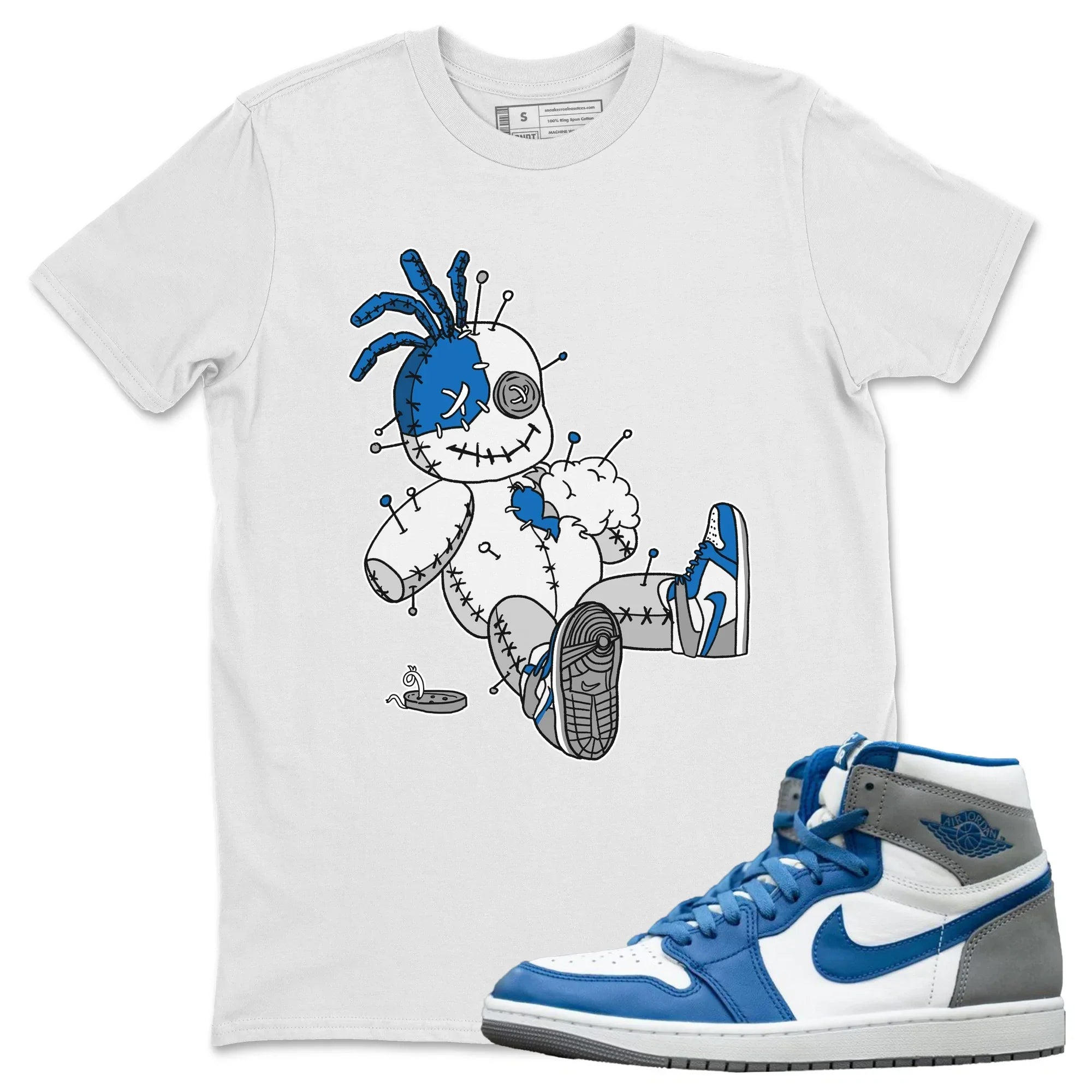 Voodoo Doll Unisex Tops - Air Jordan 1 True Blue