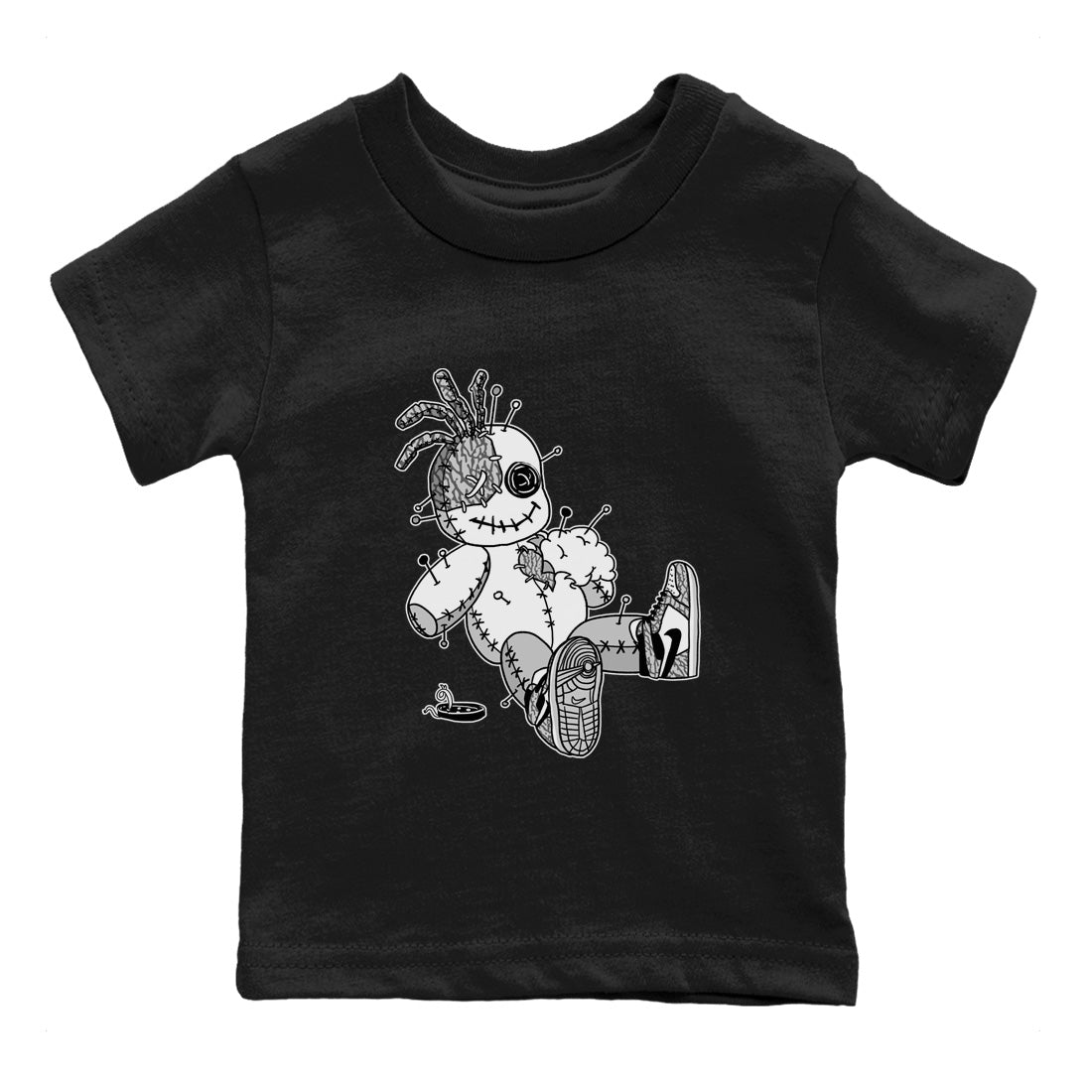 Voodoo Doll Kids Tops - Air Jordan 1 White Cement