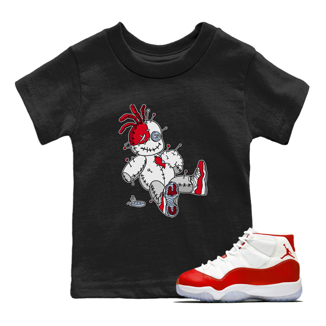 Voodoo Doll Kids Tops - Air Jordan 11 Cherry