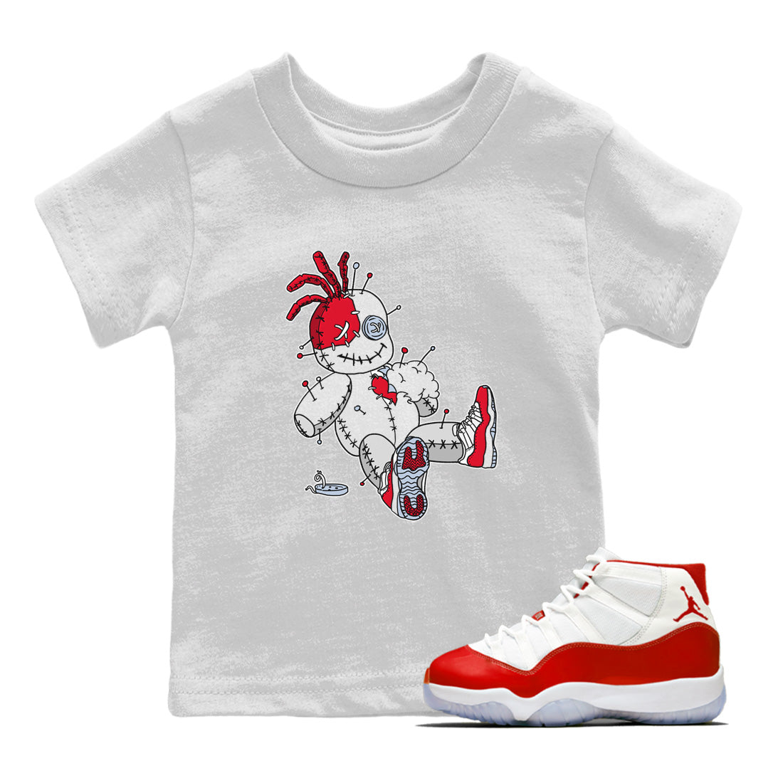 Voodoo Doll Kids Tops - Air Jordan 11 Cherry