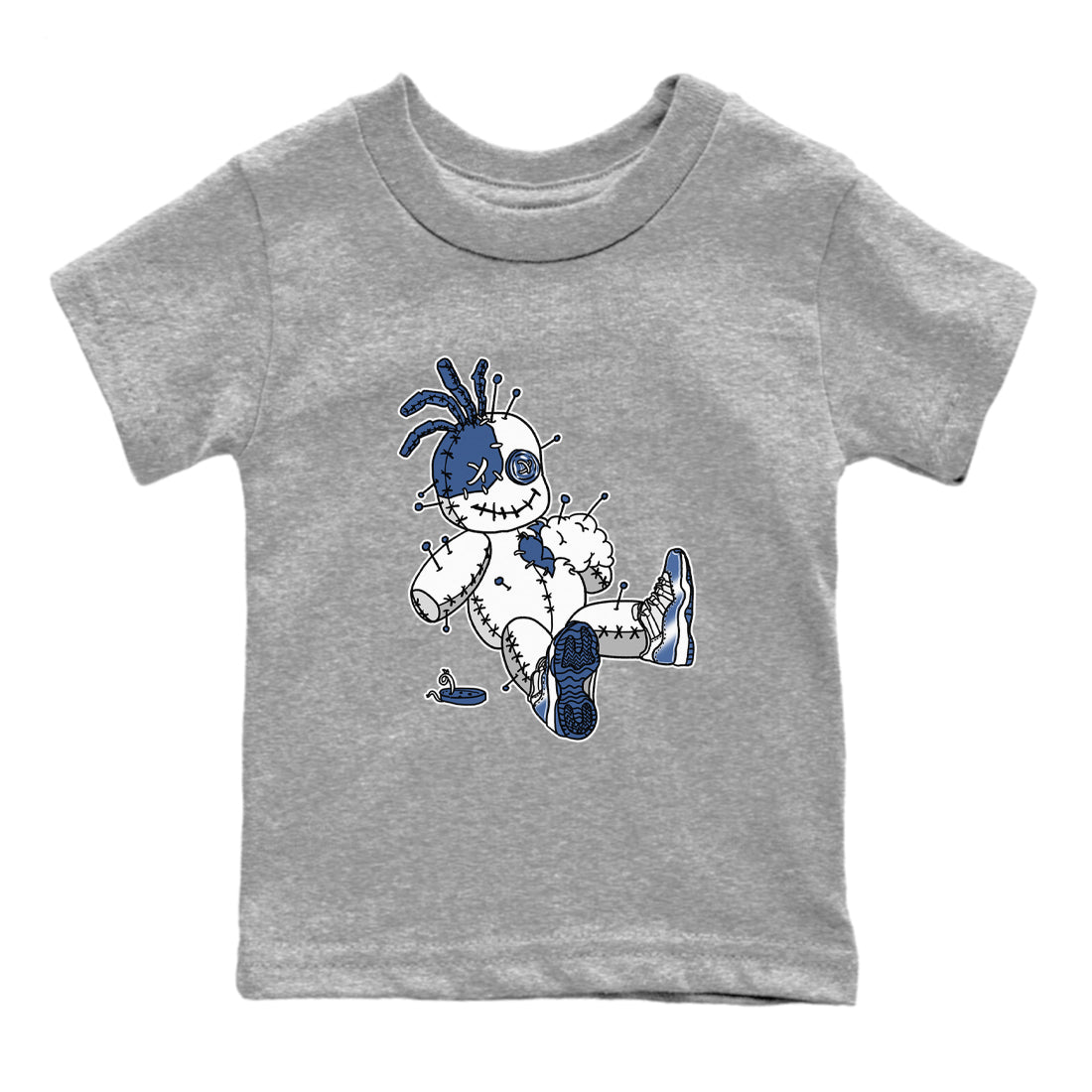 Voodoo Doll snkmatch Tees Kids - Air Jordan 11 Diffused Blue