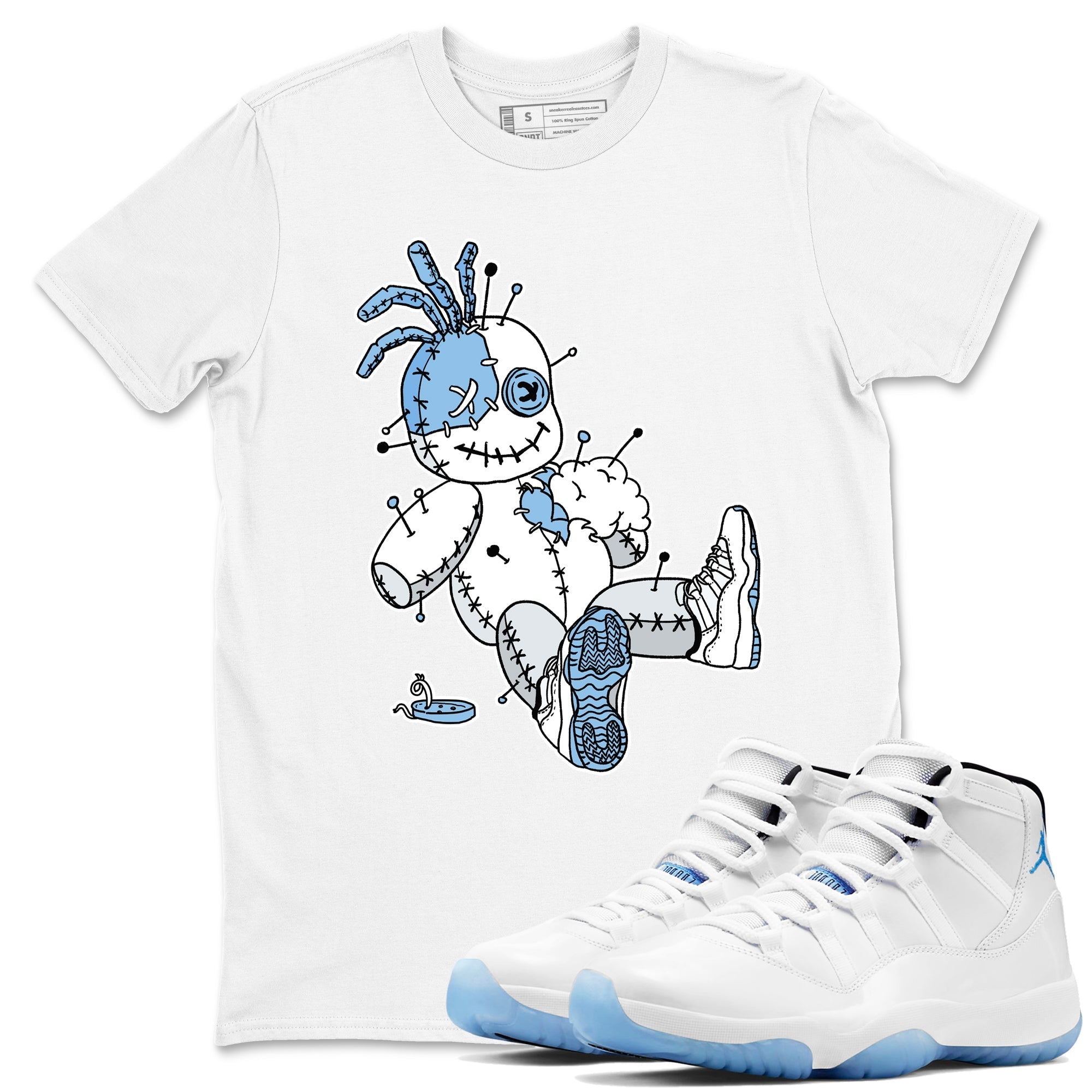 Voodoo Doll snkmatch Tees - Air Jordan 11 Legend Blue