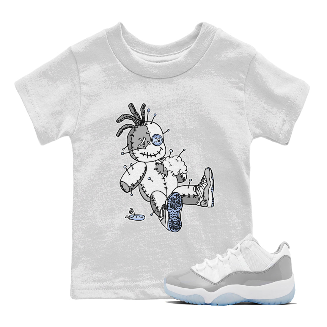 Voodoo Doll Kids Tops - Air Jordan 11 White Cement