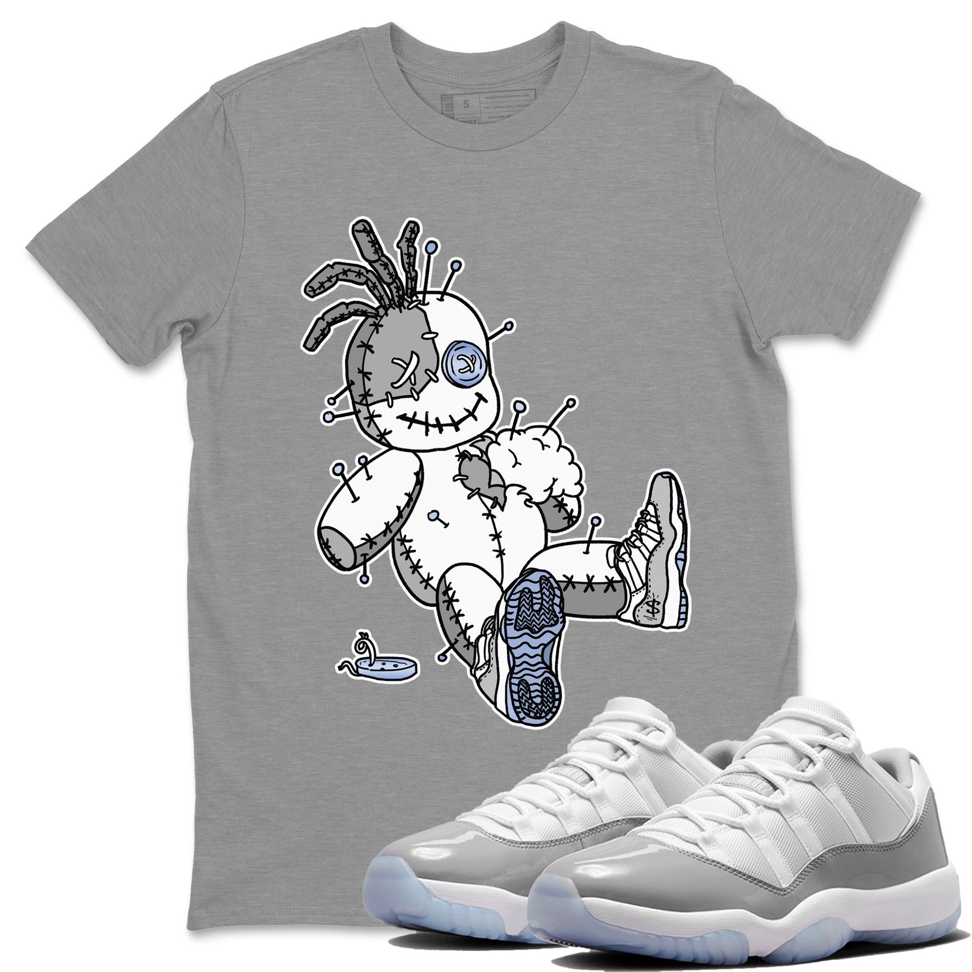 Voodoo Doll Unisex Tops - Air Jordan 11 White Cement