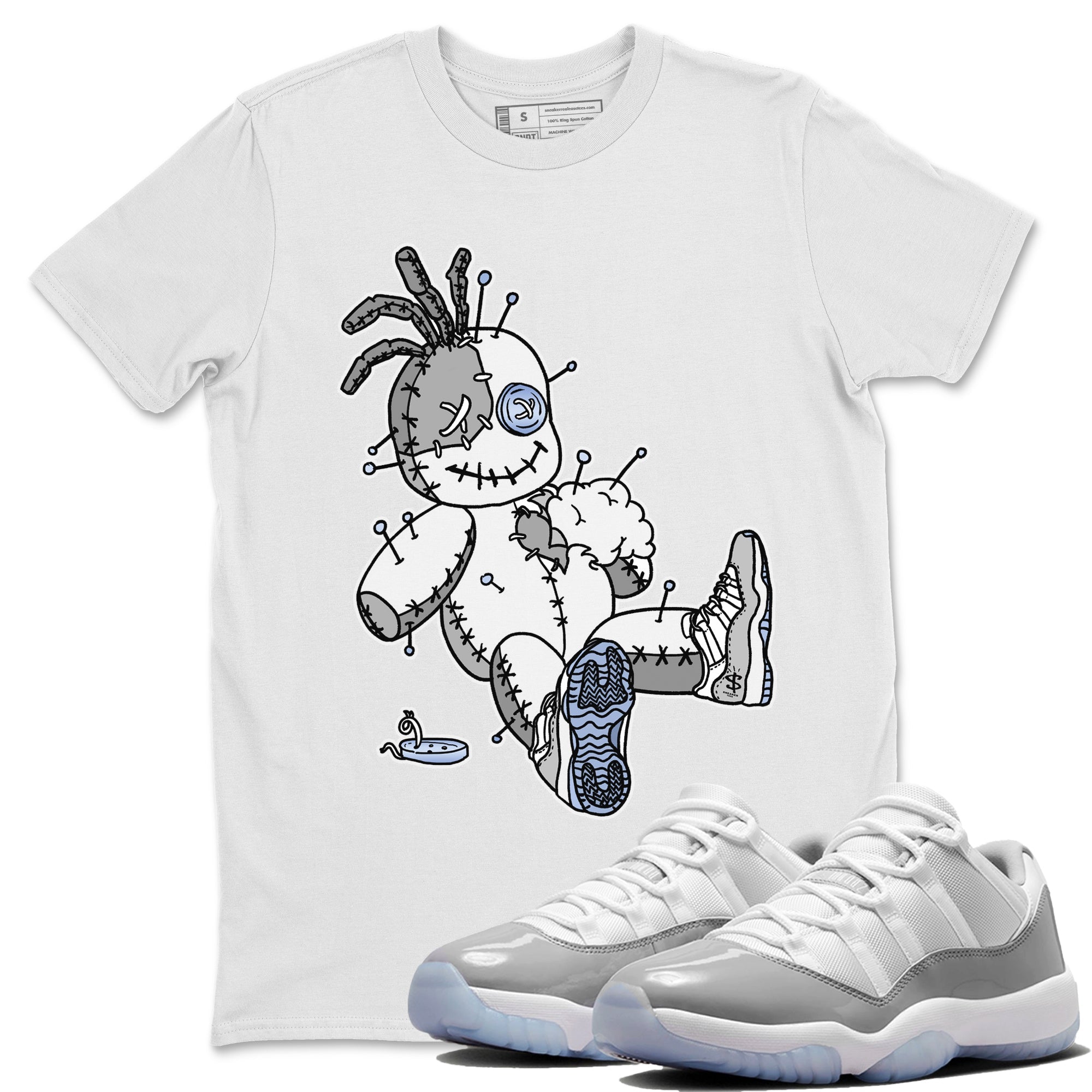 Voodoo Doll Unisex Tops - Air Jordan 11 White Cement