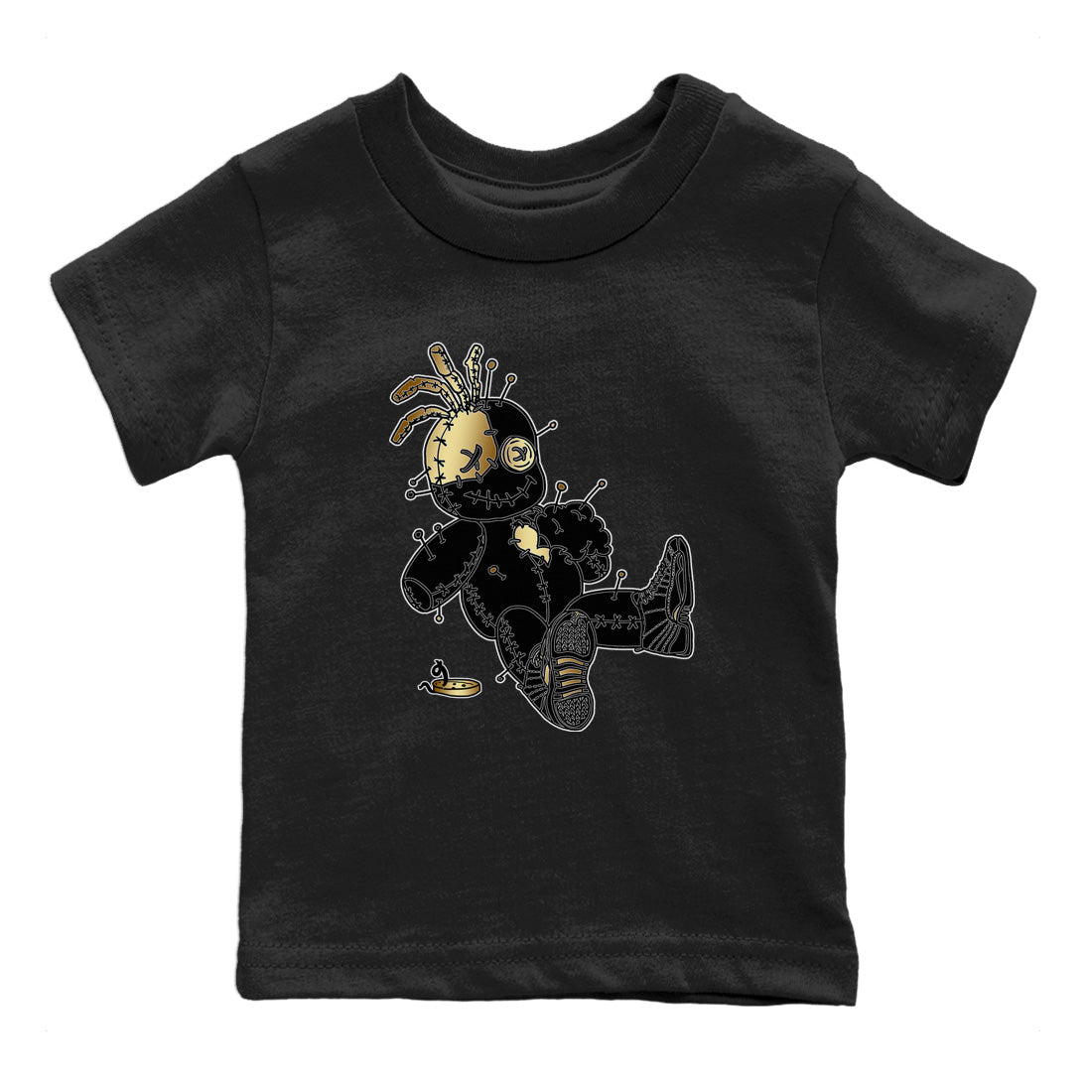 Voodoo Doll Kids Tops - Air Jordan 12 Black Taxi